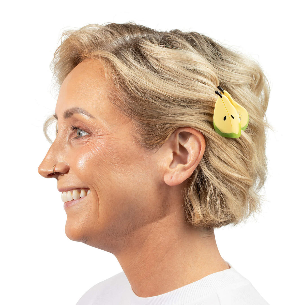Mini Pear Hair Claw Clip