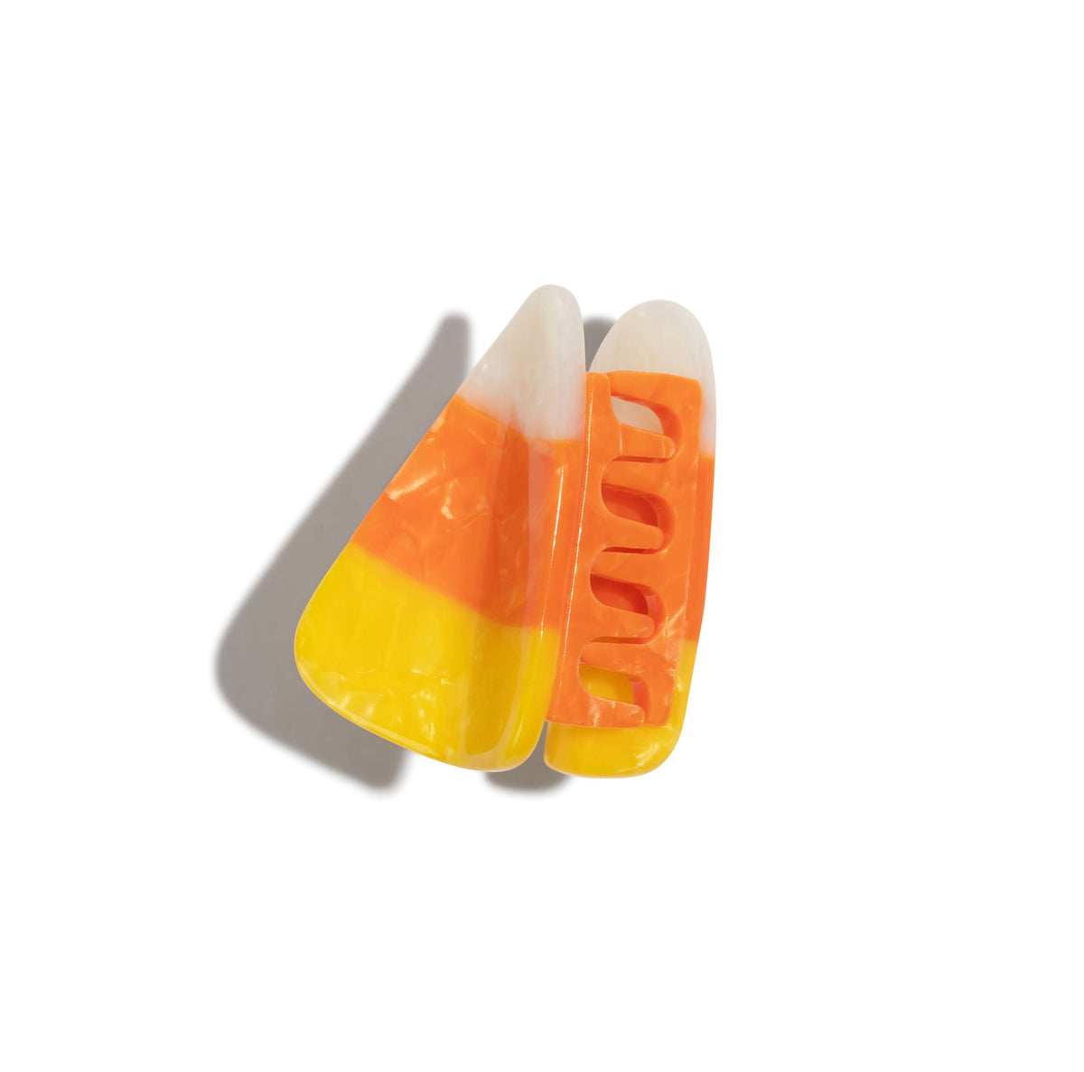 Mini Candy Corn Hair Claw Clip