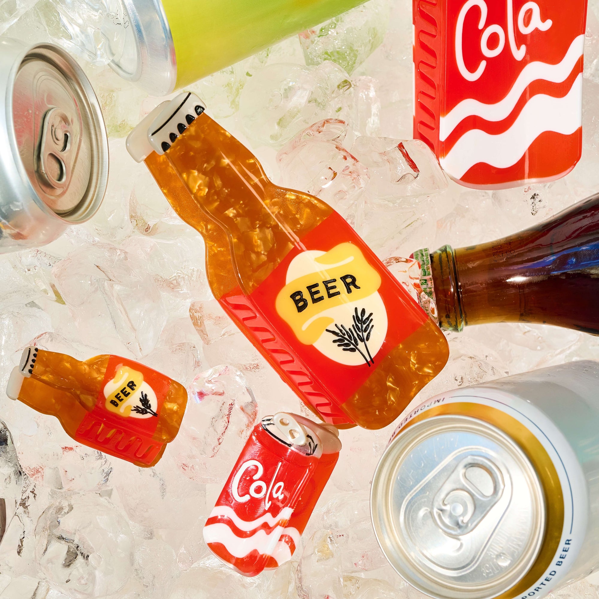 Mini Beer Hair Claw Clip