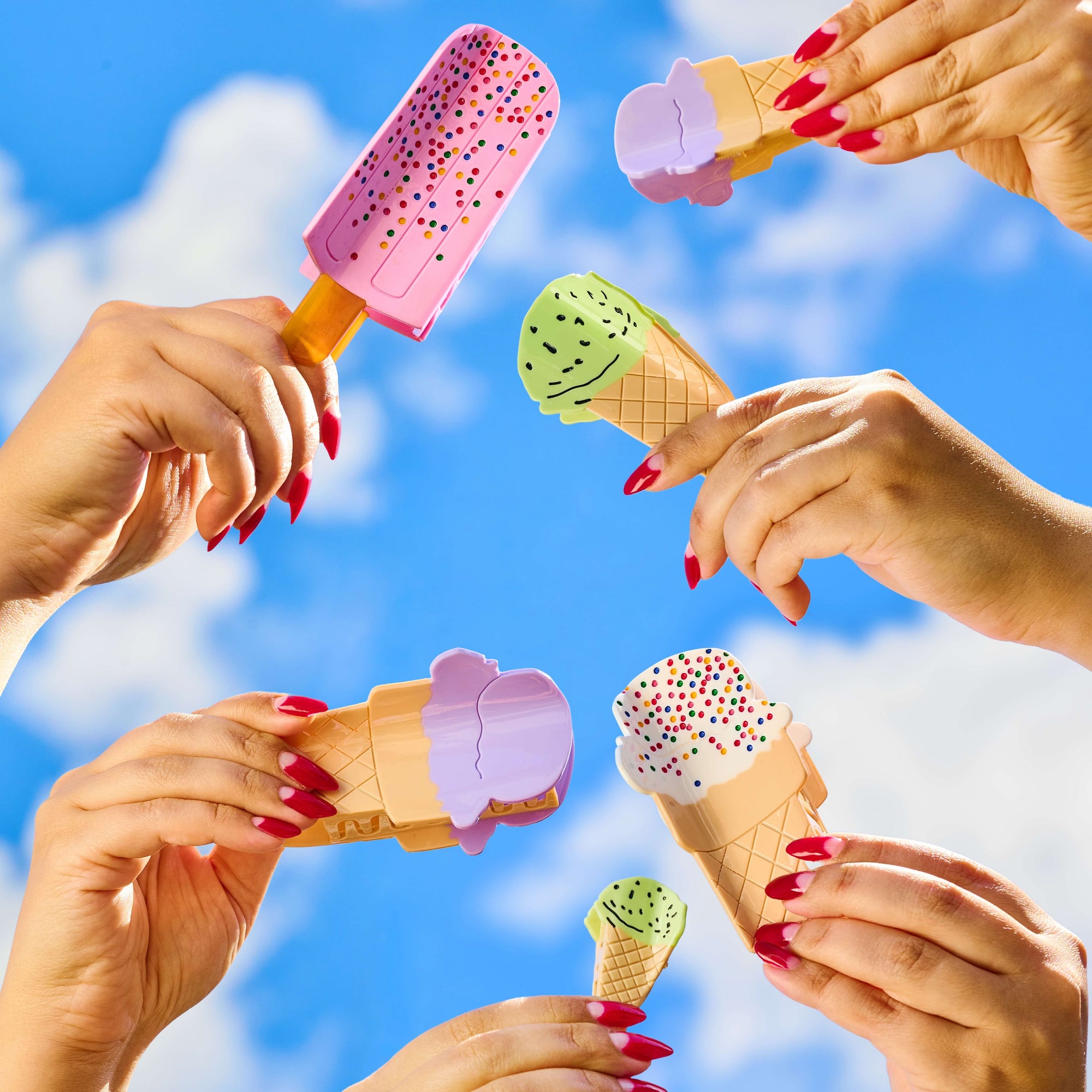 Large Popsicle Hair Claw Clip