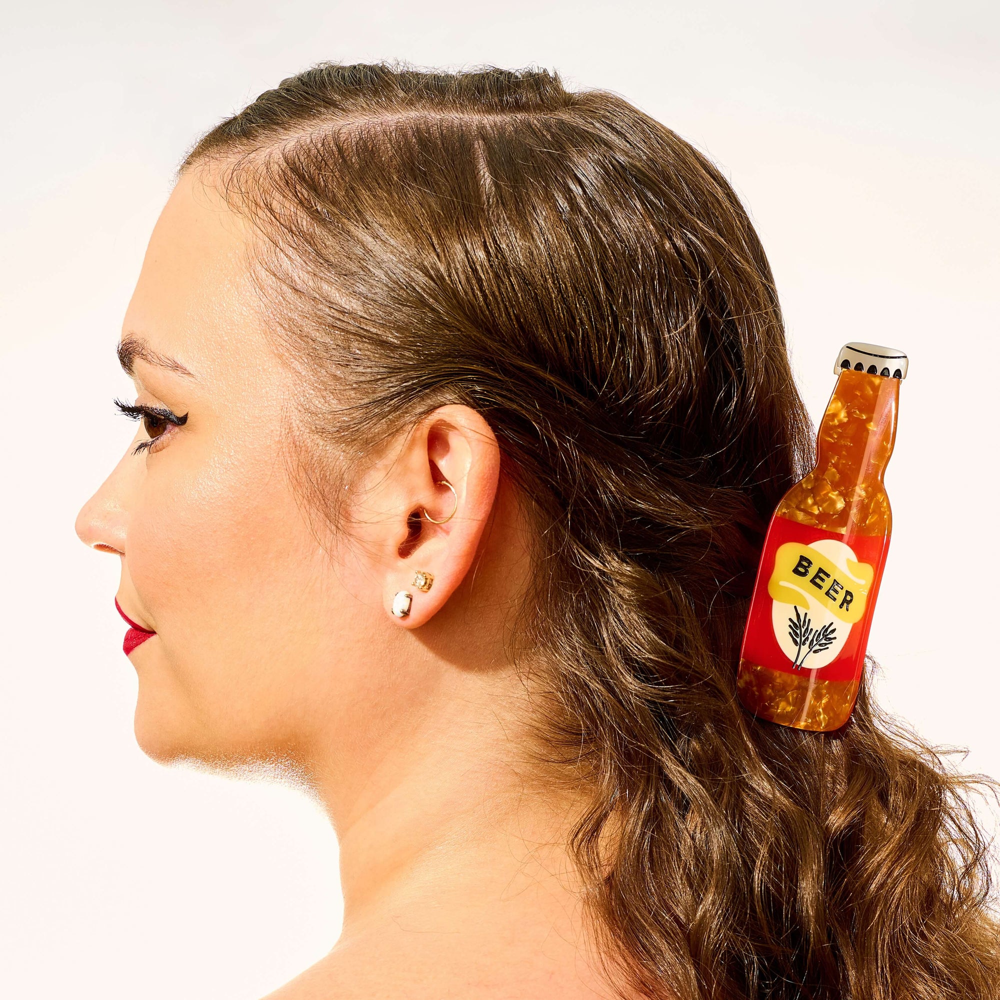 Large Beer Hair Claw Clip
