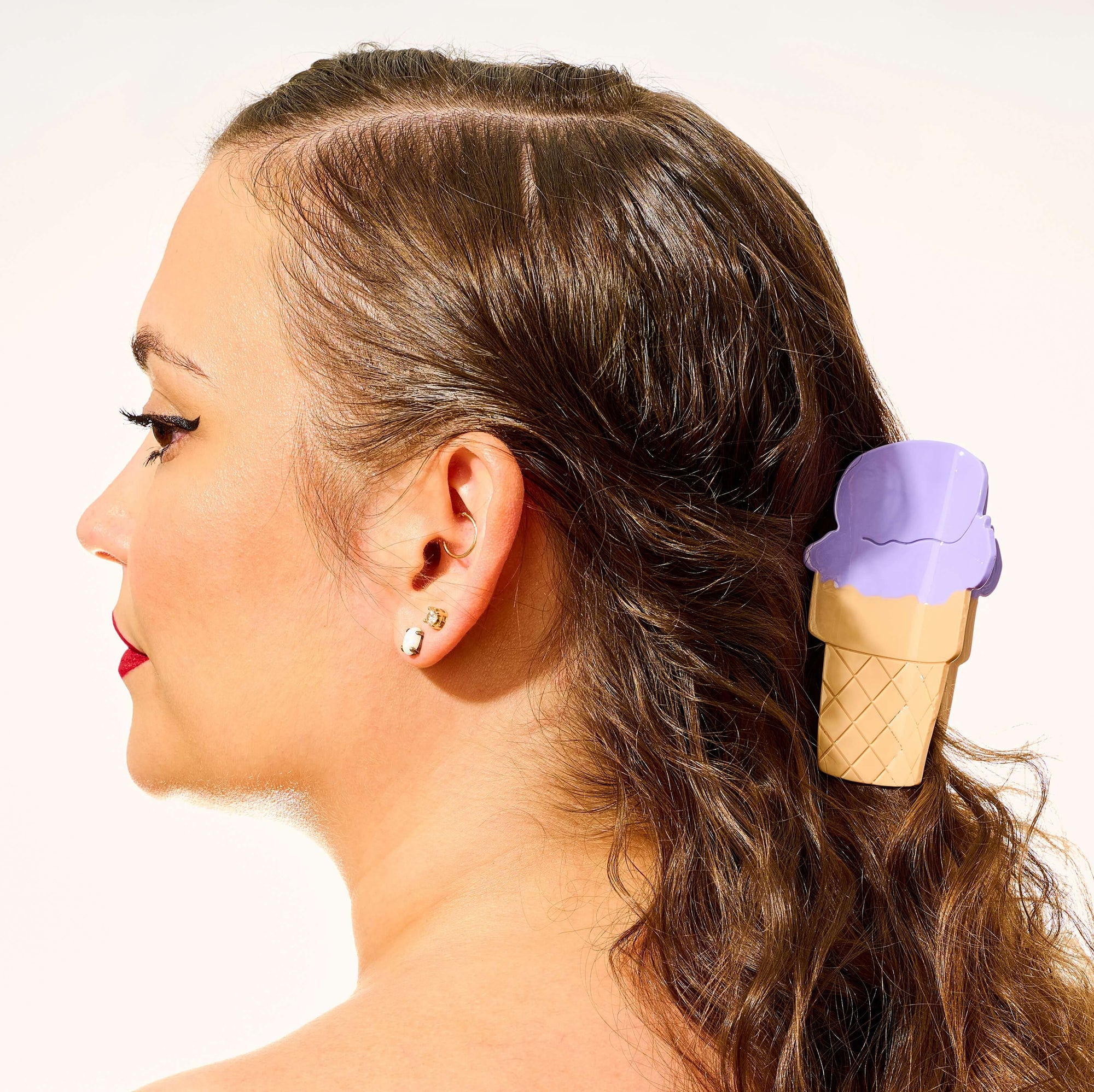 Large Ice Cream Hair Claw Clip