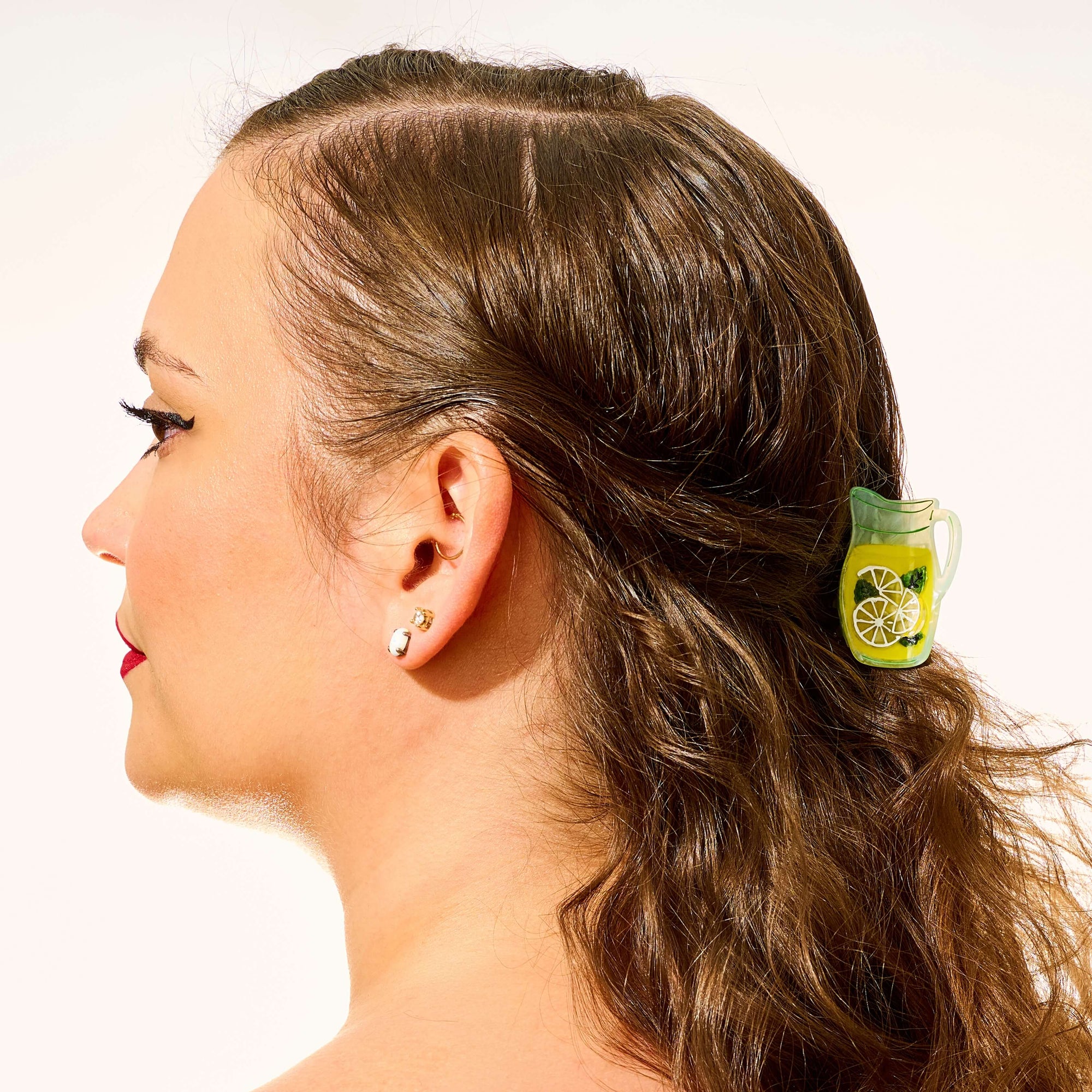 Mini Lemonade Pitcher Hair Claw Clip