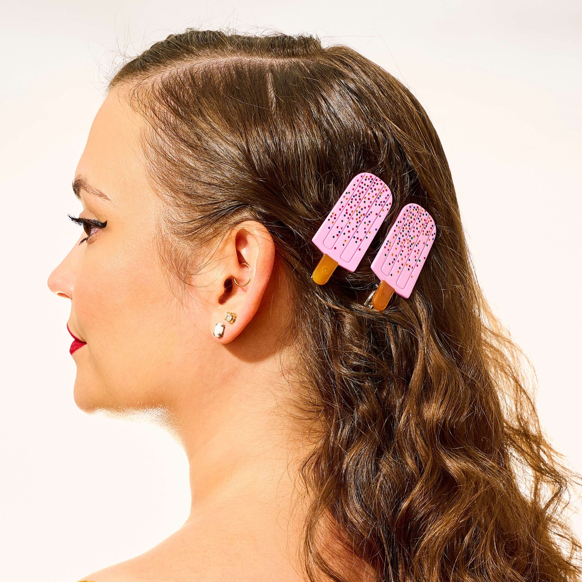 Popsicle Alligator Hair Clip Set
