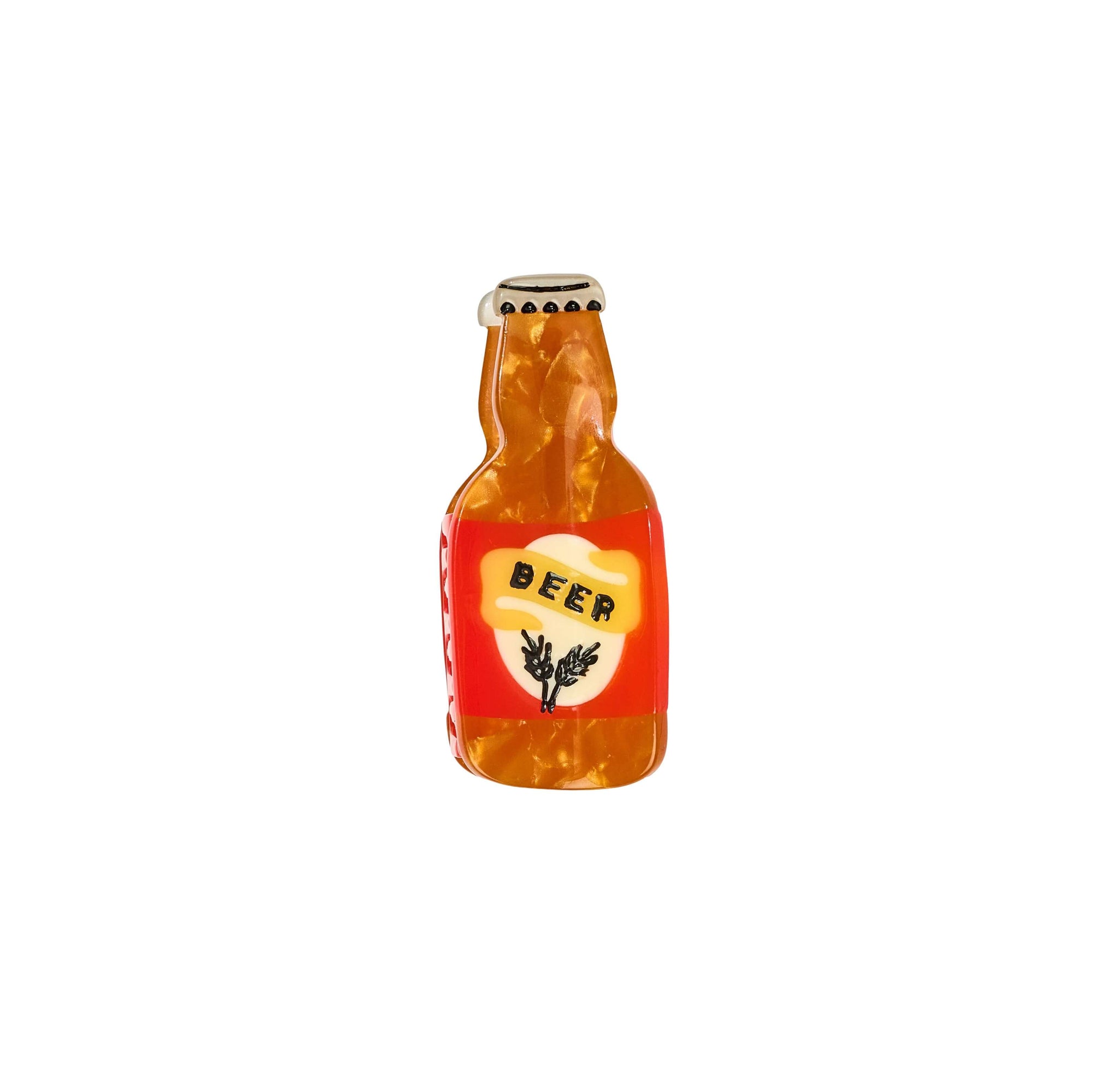 Mini Beer Hair Claw Clip