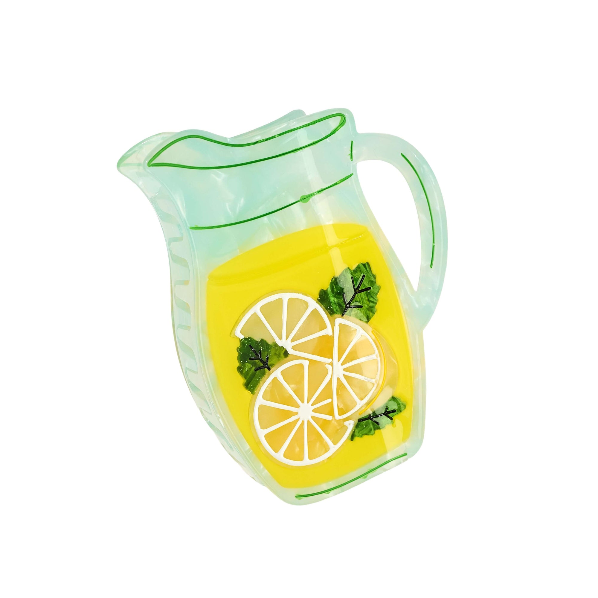 Large Lemonade Pitcher Hair Claw Clip