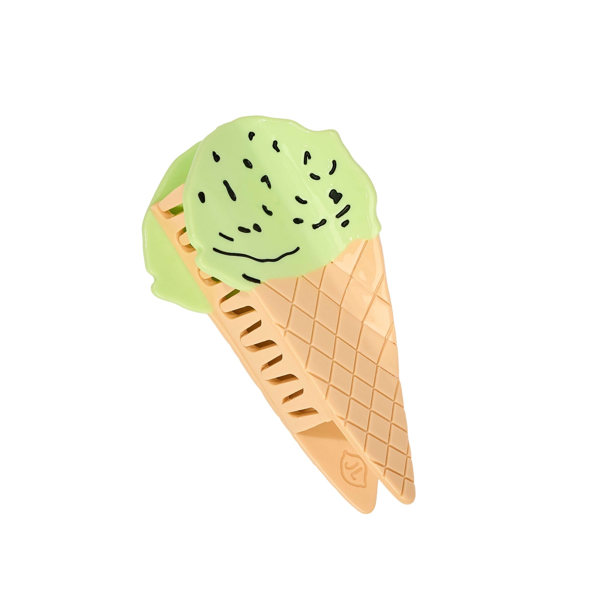 Large Mint Chocolate Chip Ice Cream Hair Claw Clip
