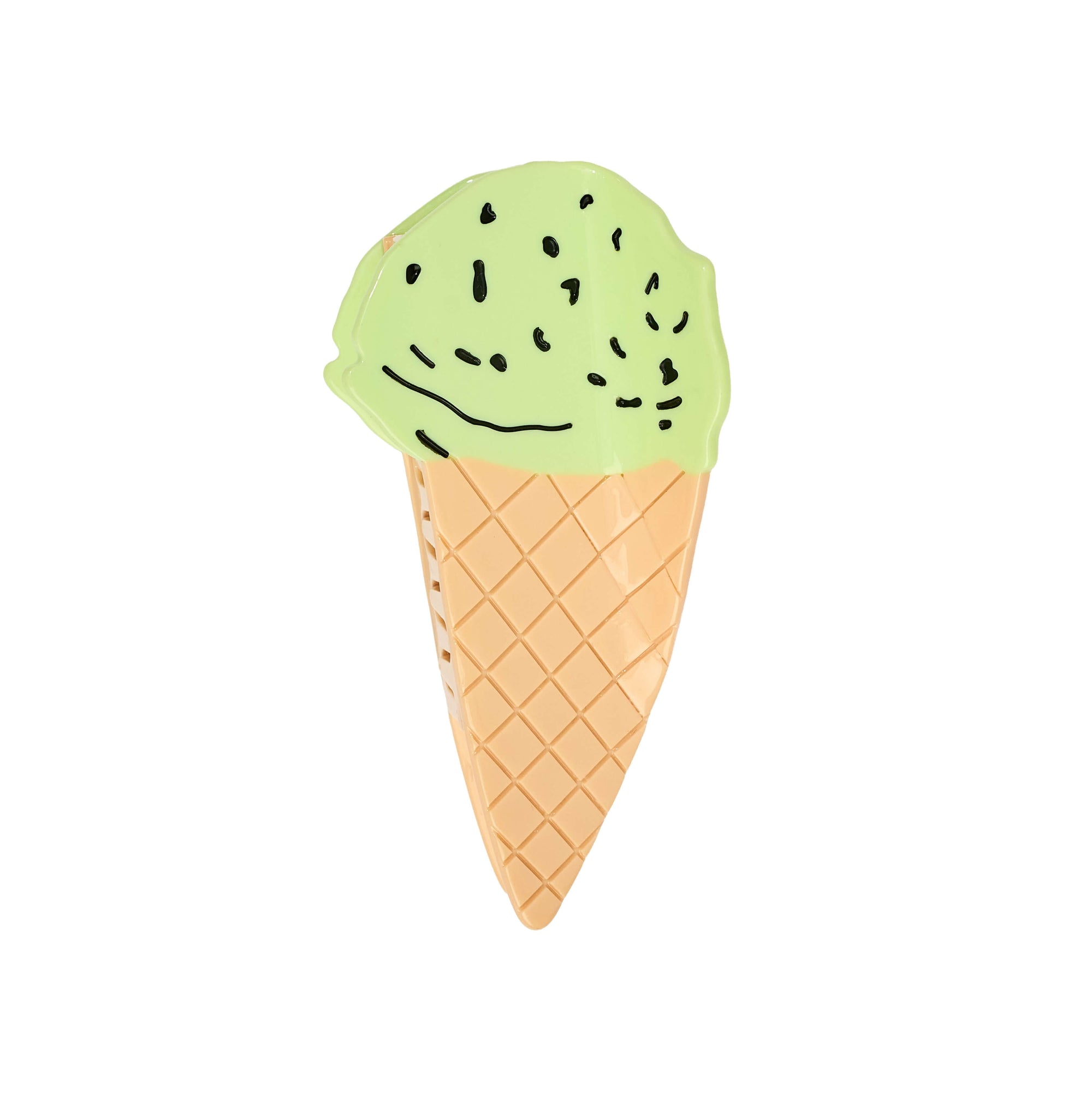 Large Mint Chocolate Chip Ice Cream Hair Claw Clip