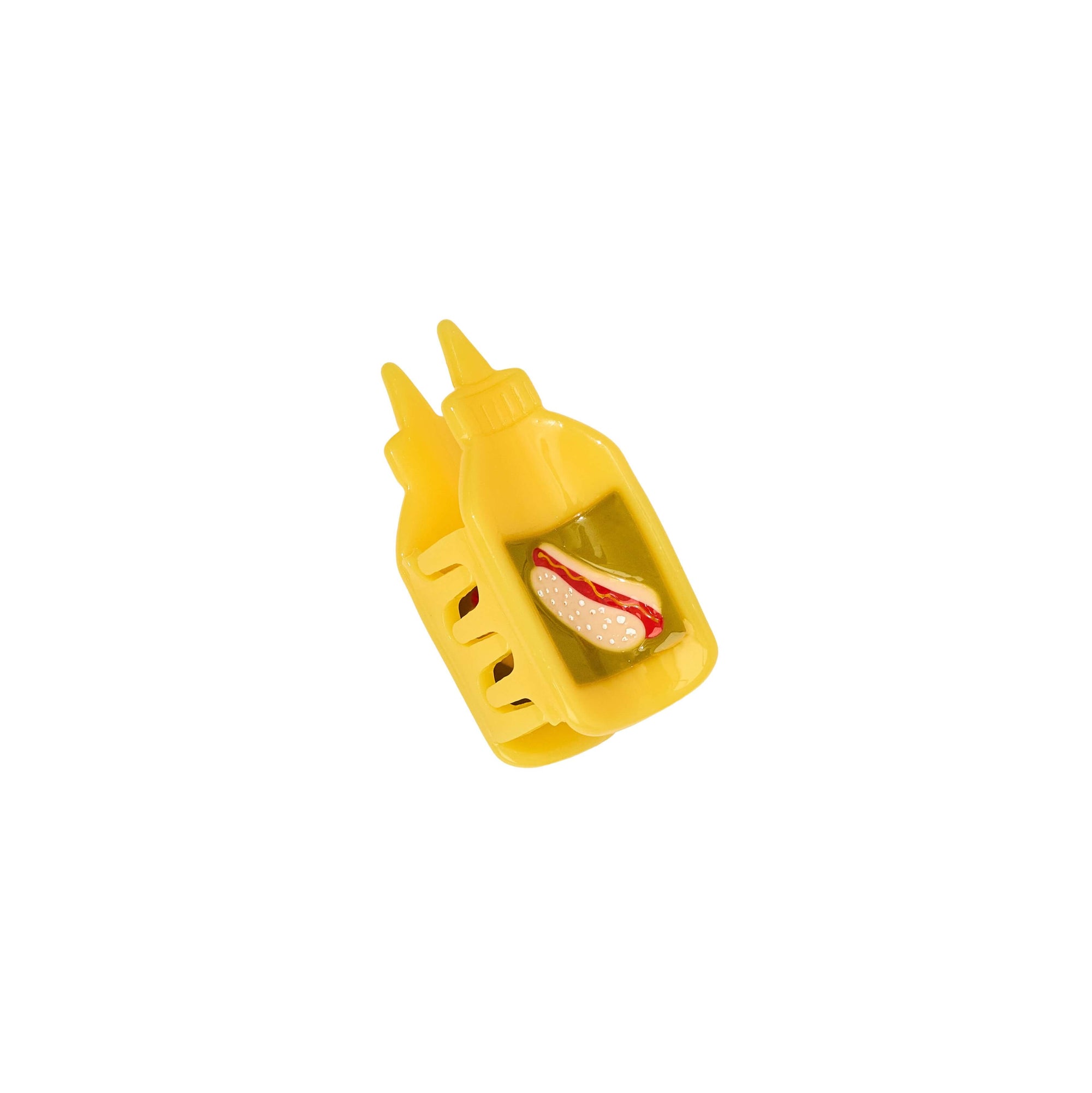 Mini Mustard Hair Claw Clip