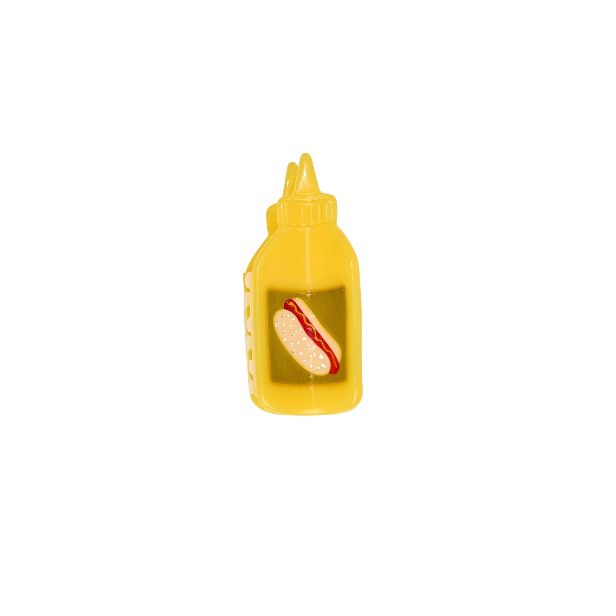 Mini Mustard Hair Claw Clip
