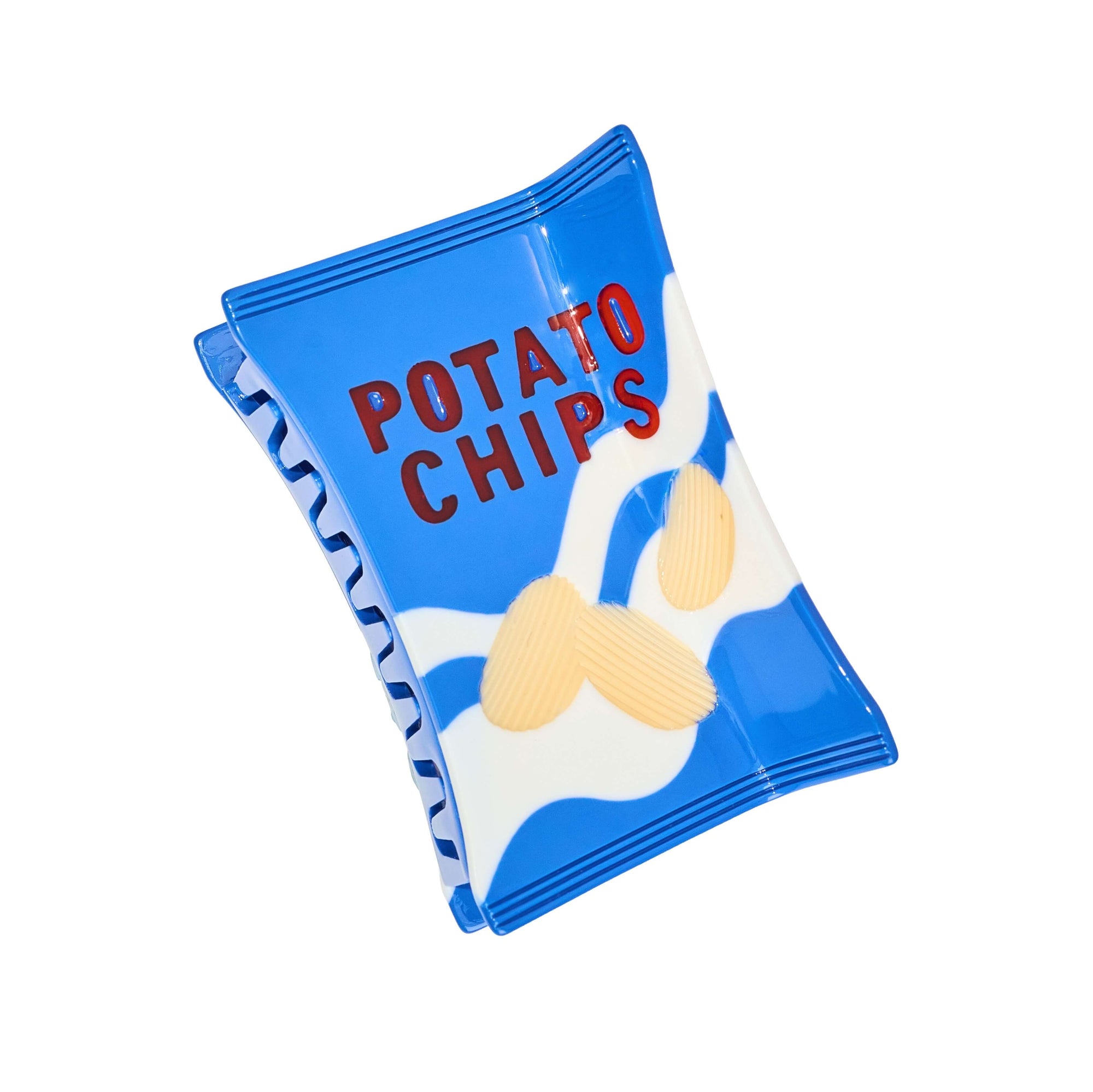 Large Potato Chip Bag Hair Claw Clip