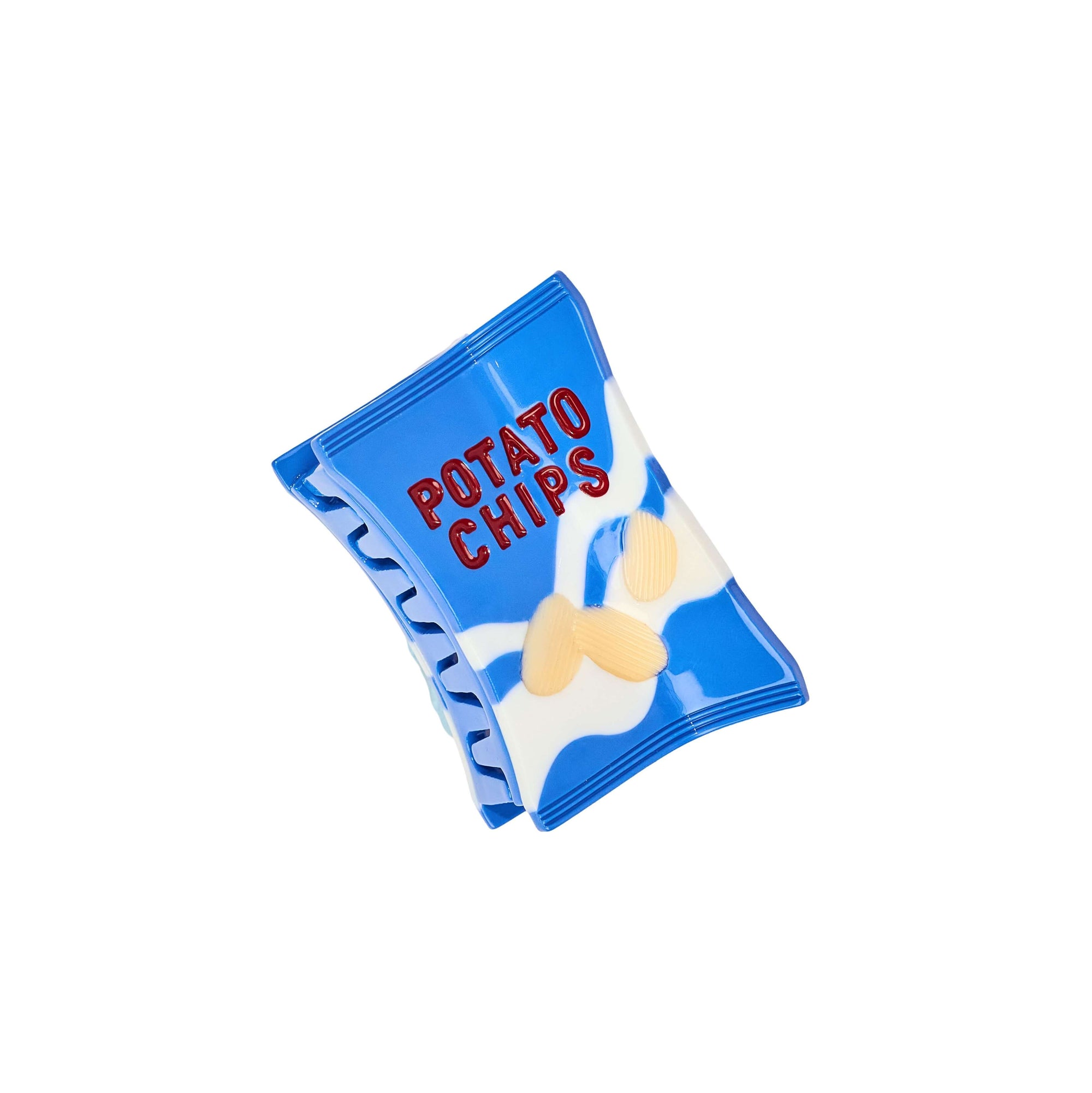 Mini Potato Chip Bag Hair Claw Clip