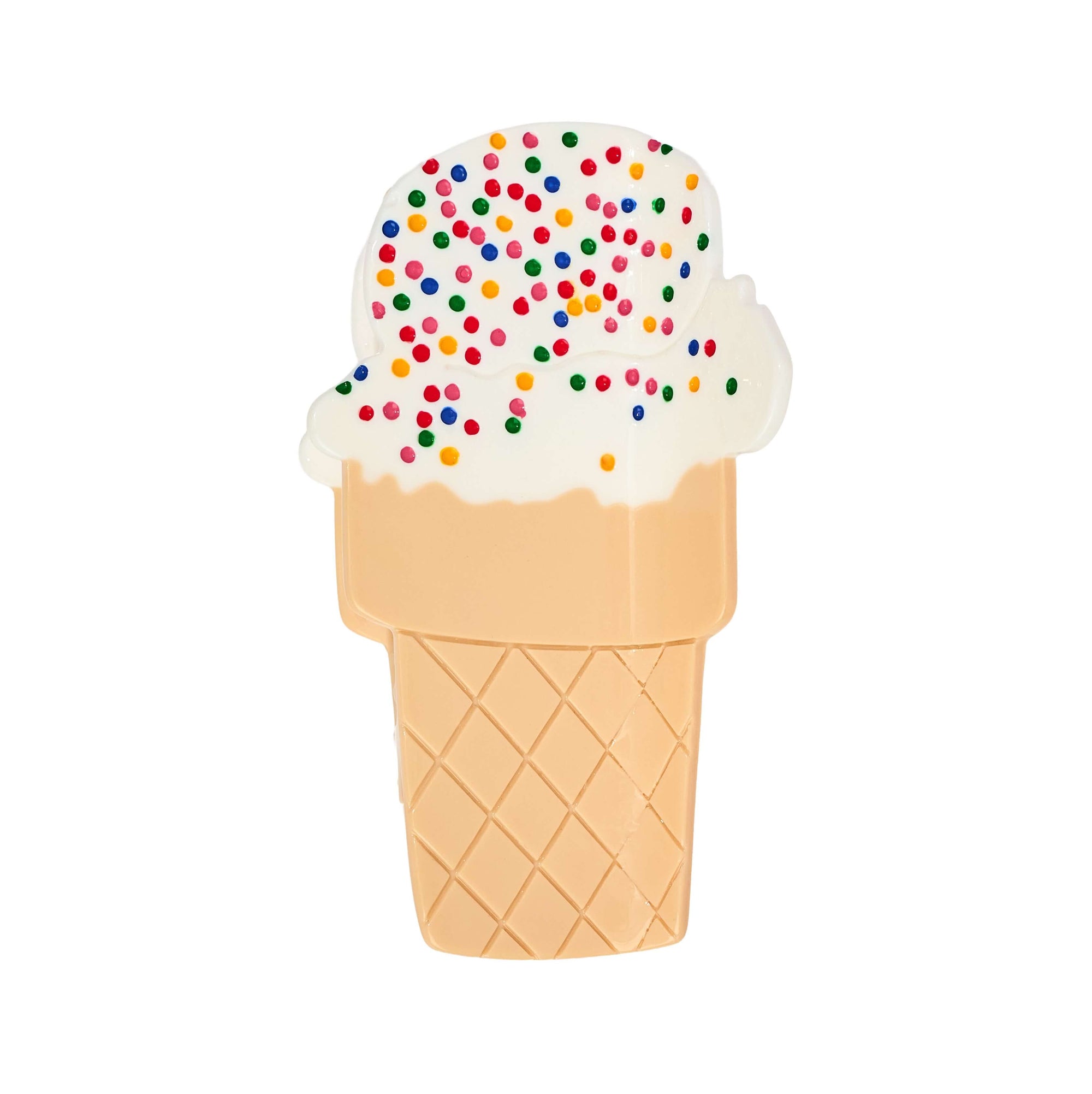 Large Sprinkle Ice Cream Hair Claw Clip