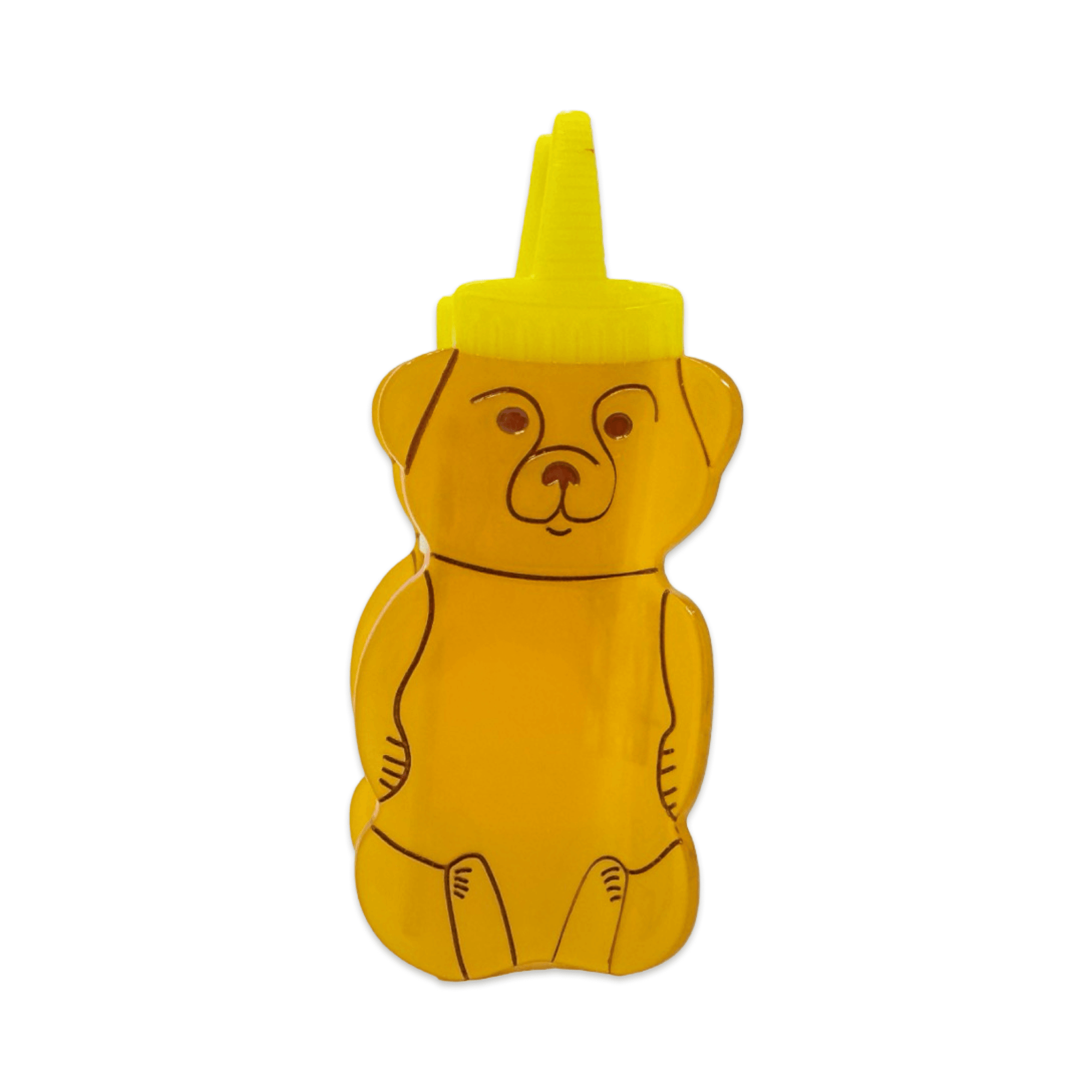 Large Honey Bear Hair Claw Clip