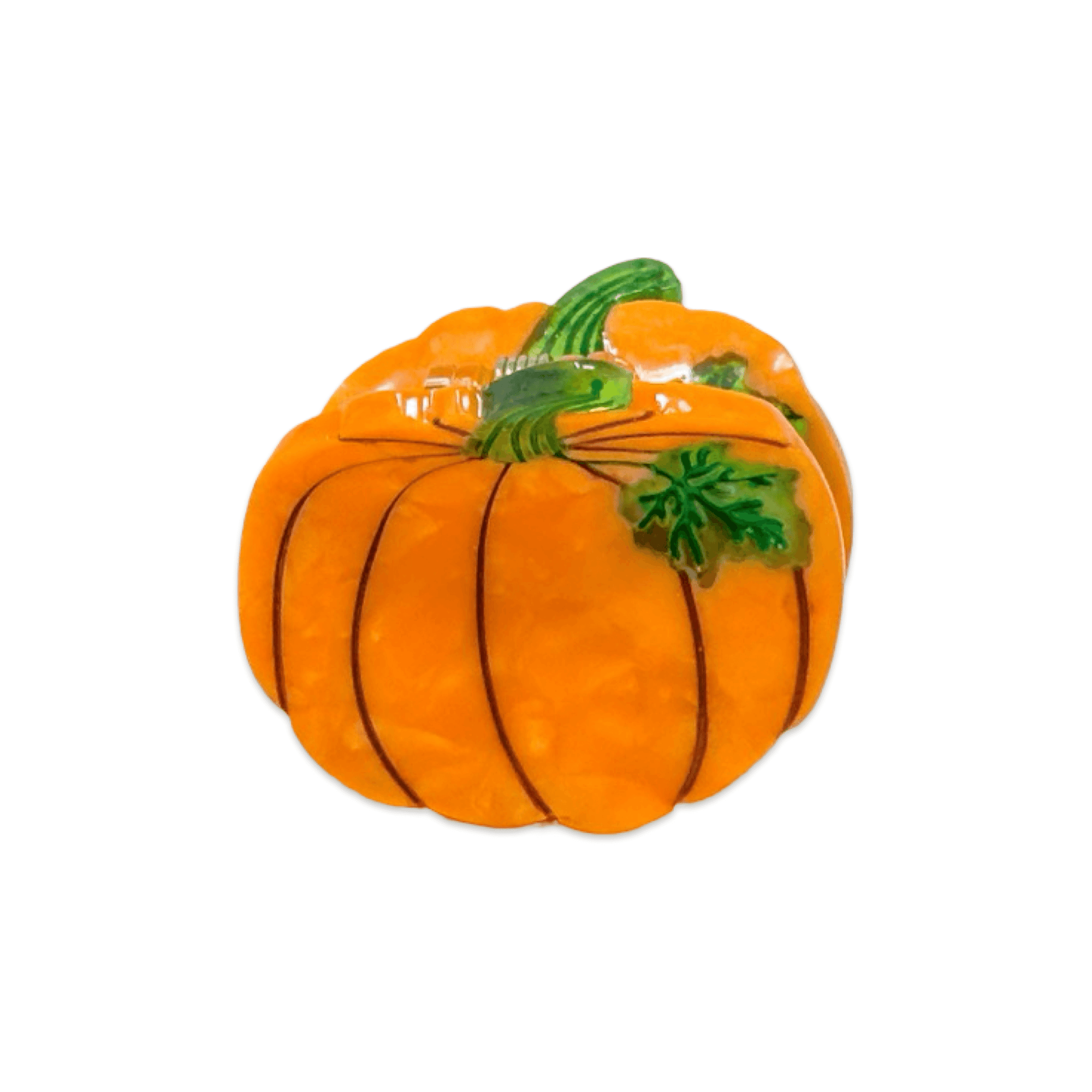 Mini Pumpkin Hair Claw Clip