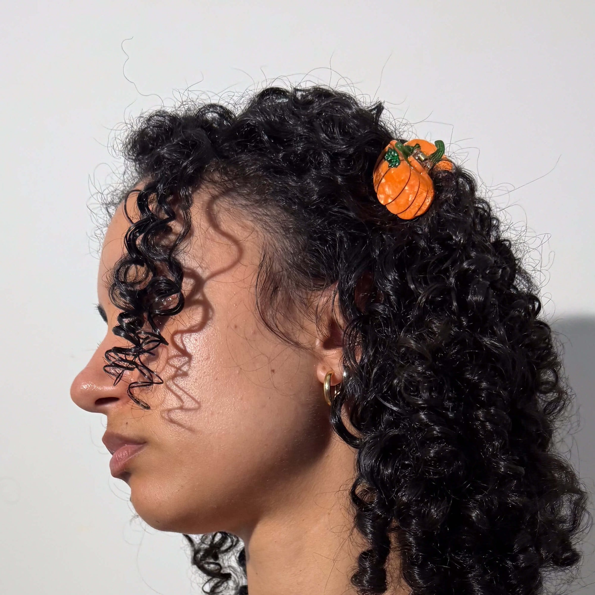 Mini Pumpkin Hair Claw Clip