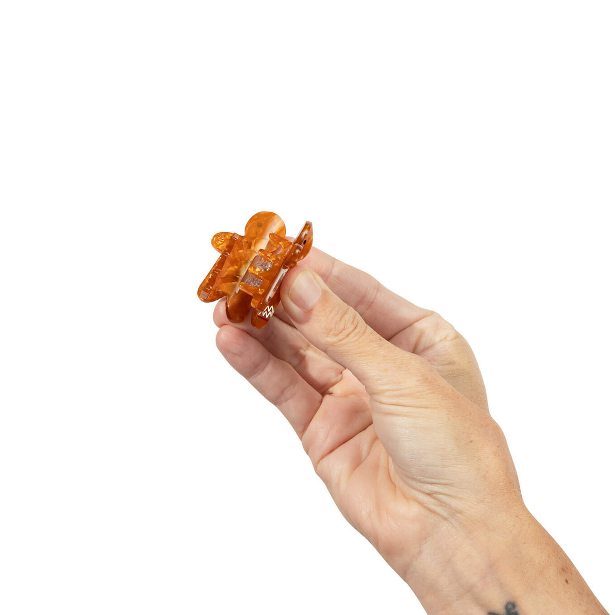 Mini Gingerbread Holiday Cookie Hair Claw Clip