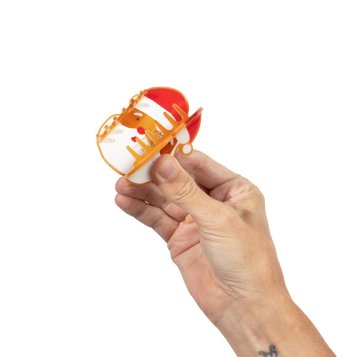 Midi Santa Holiday Cookie Hair Claw Clip