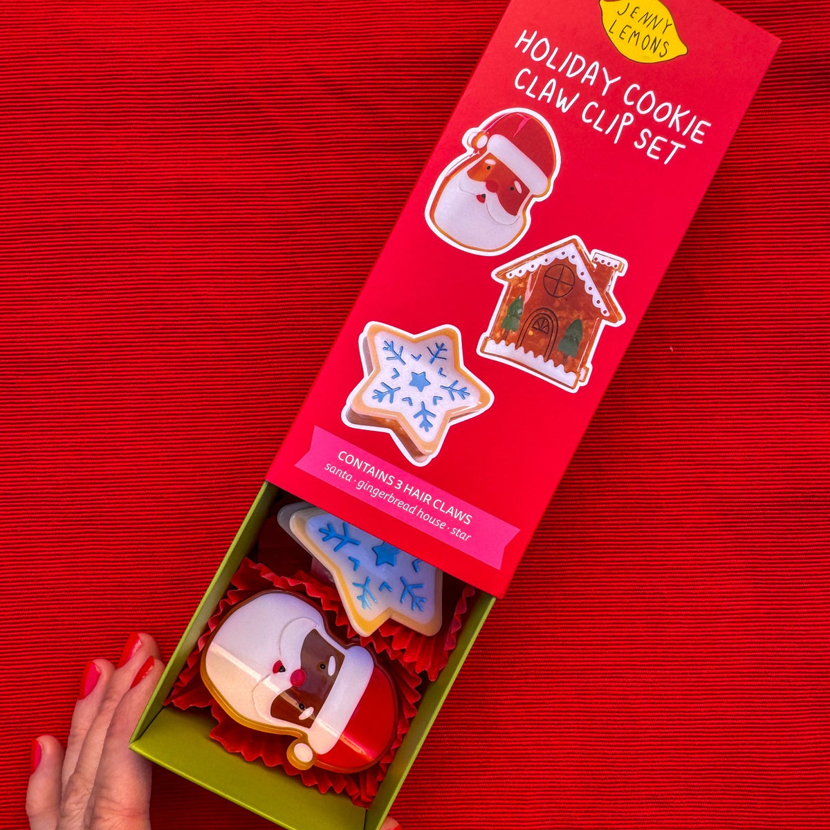 2026 Limited Edition Holiday Cookie Hair Claw Clip Gift Set