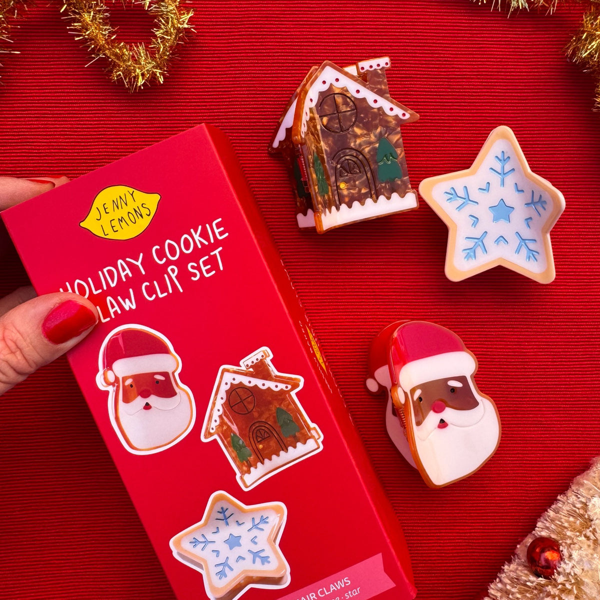 2026 Limited Edition Holiday Cookie Hair Claw Clip Gift Set
