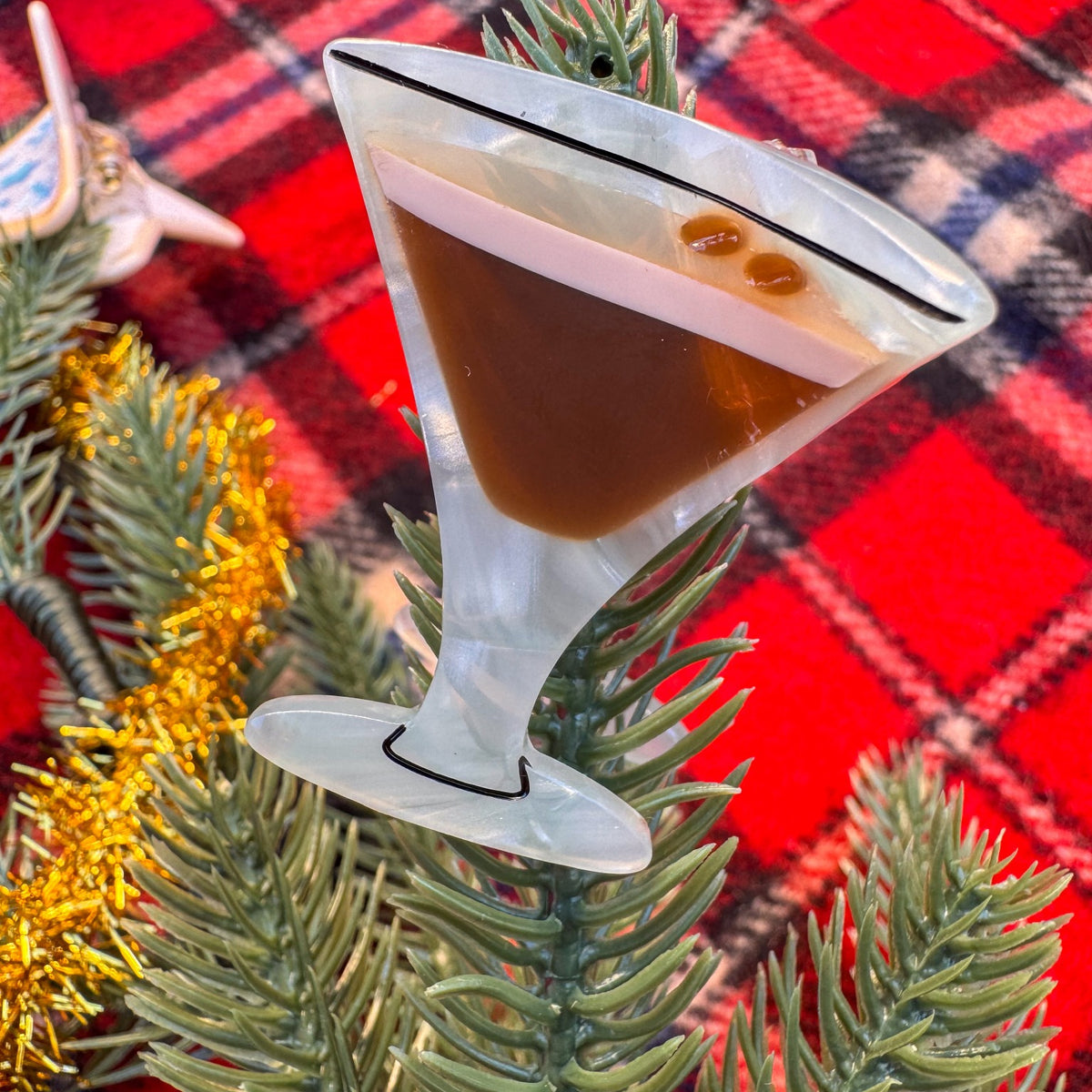Mini Espresso Martini Hair Claw Clip