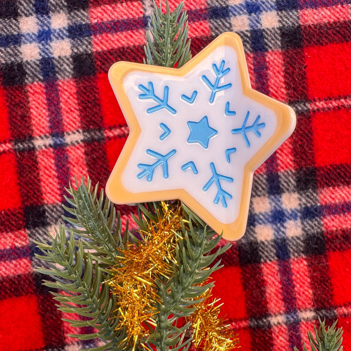 Midi Star Cookie Holiday Cookie Hair Claw Clip