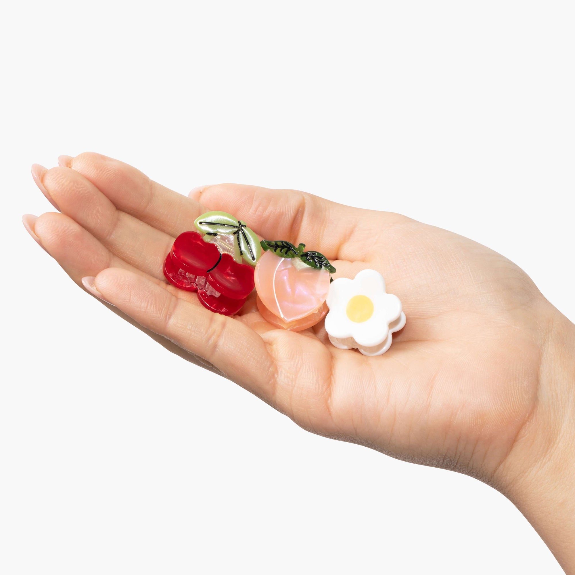 Micro Summer Orchard Hair Claw Clip Set