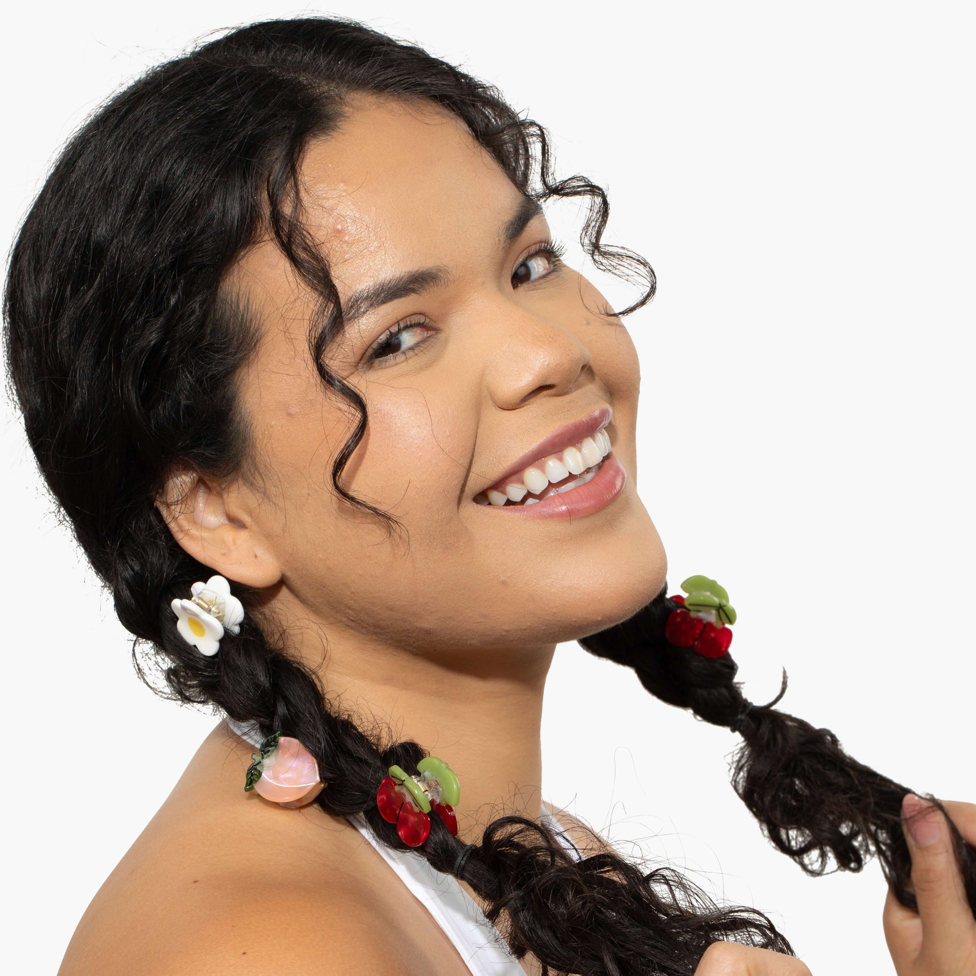 Micro Summer Orchard Hair Claw Clip Set