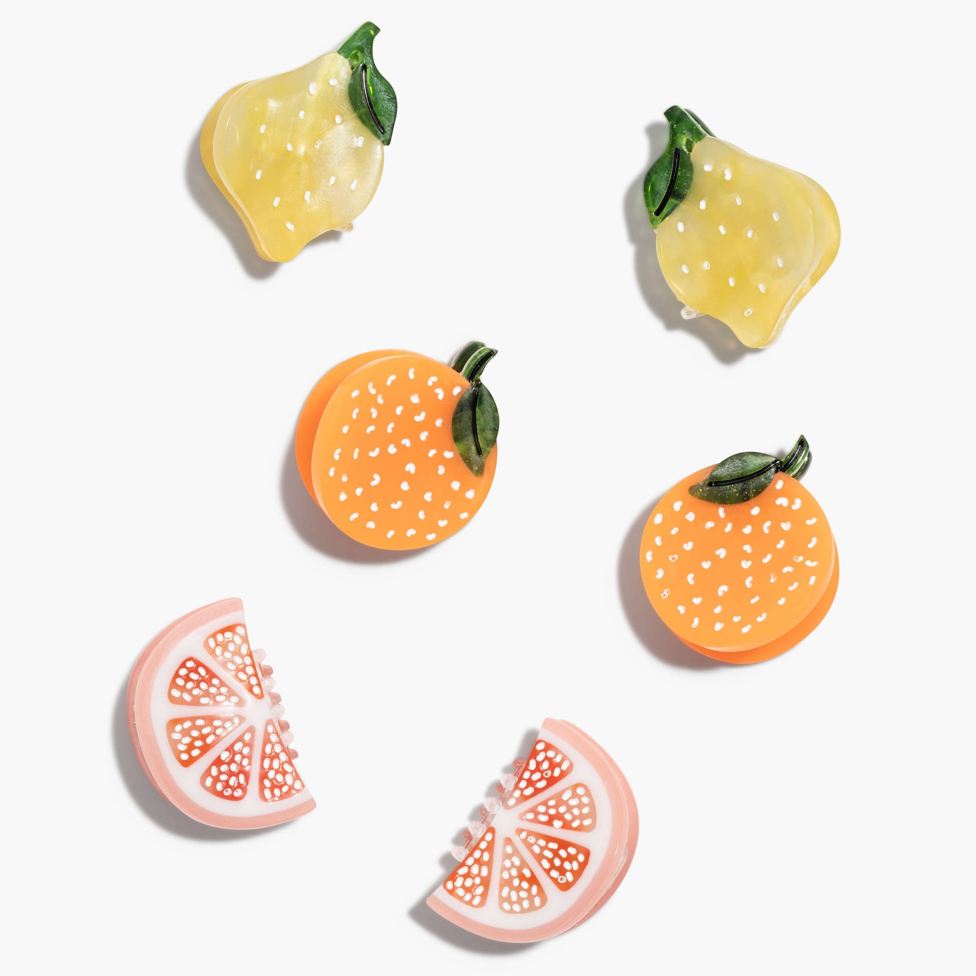 Micro Sunshine Citrus Hair Claw Clip Set