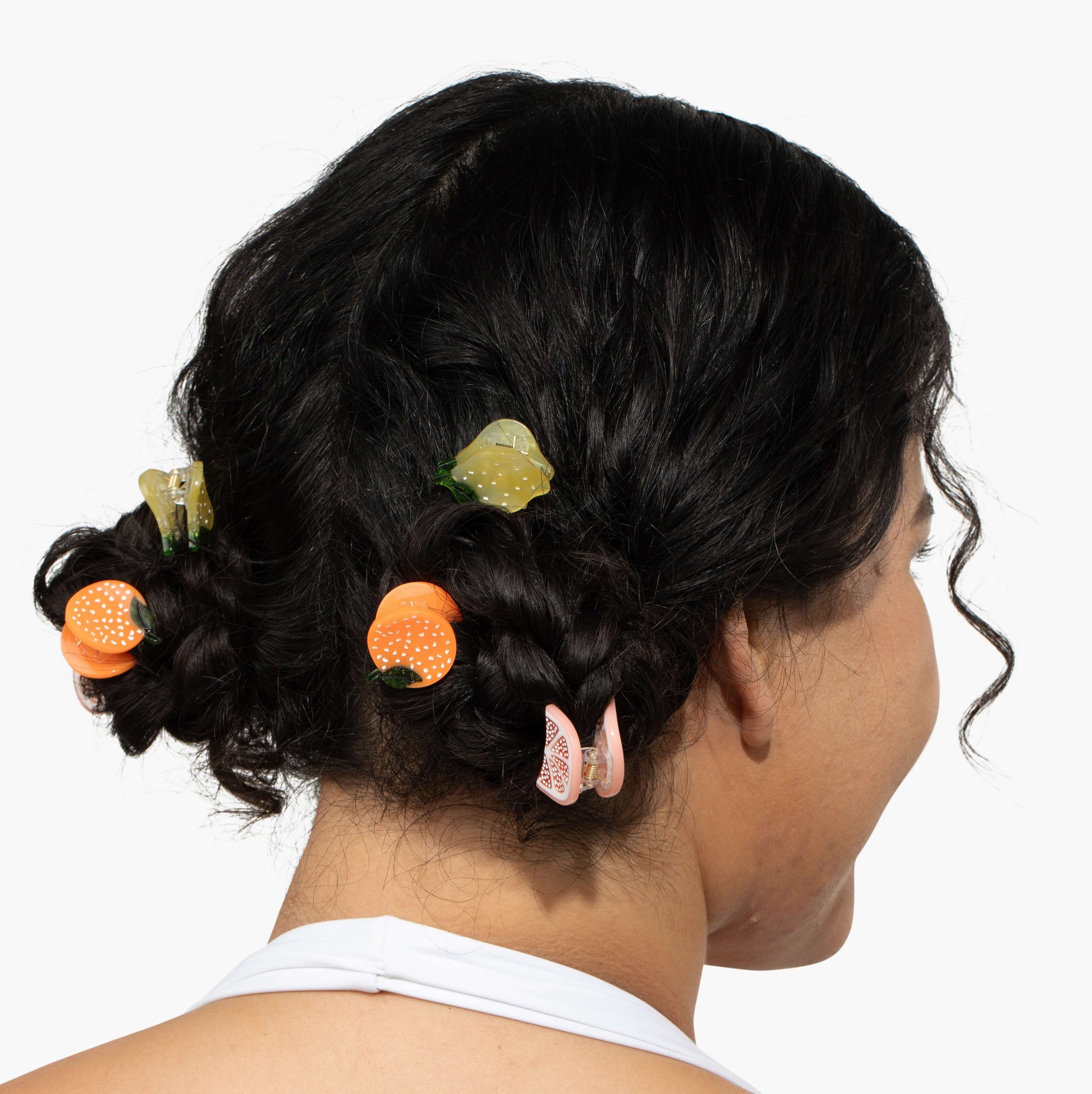 Micro Sunshine Citrus Hair Claw Clip Set