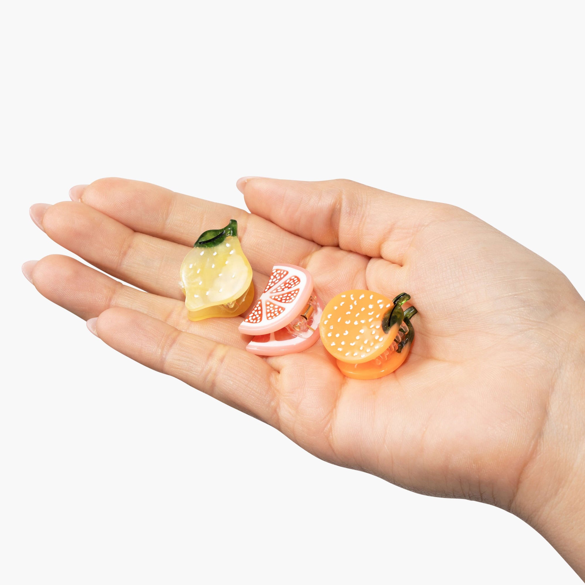 Micro Sunshine Citrus Hair Claw Clip Set