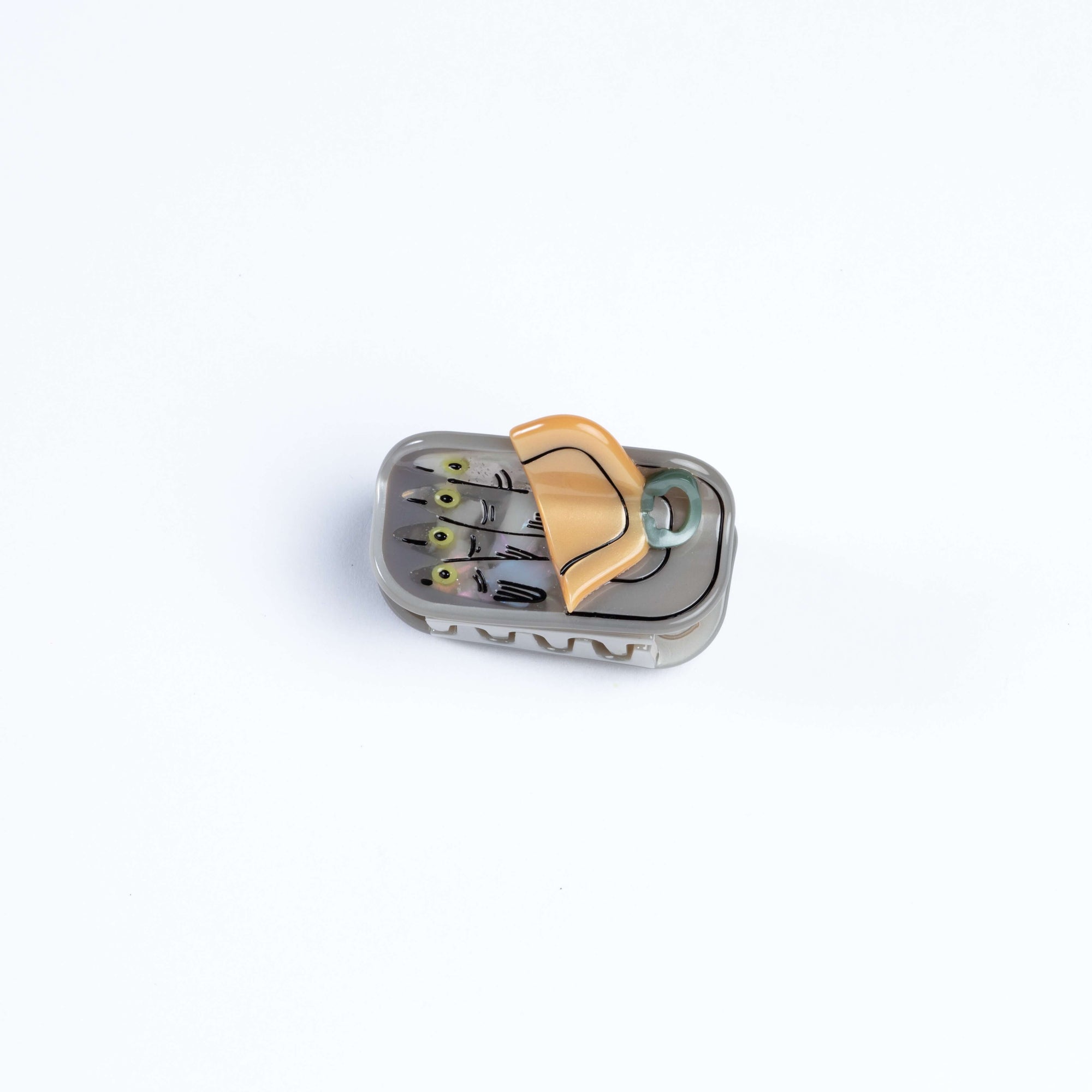 Mini Tinned Fish Hair Claw Clip