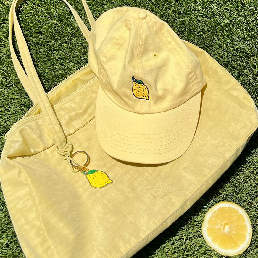 Lemon Enamel Keychain