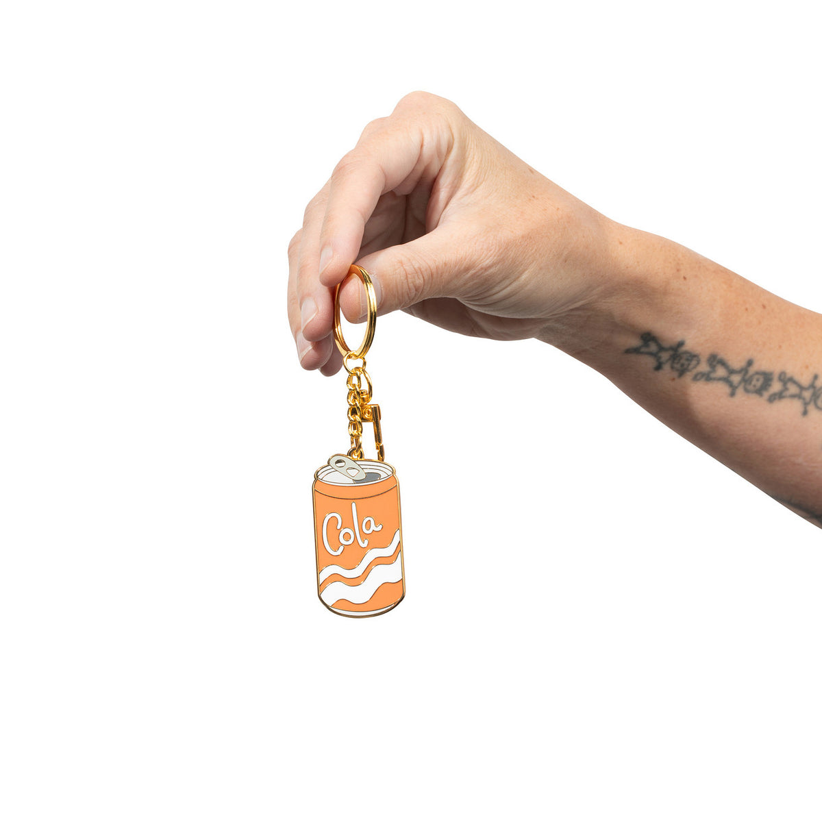 Cola Enamel Bag Charm & Keychain