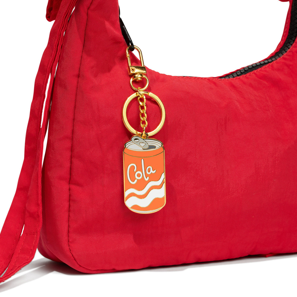 Cola Enamel Bag Charm & Keychain