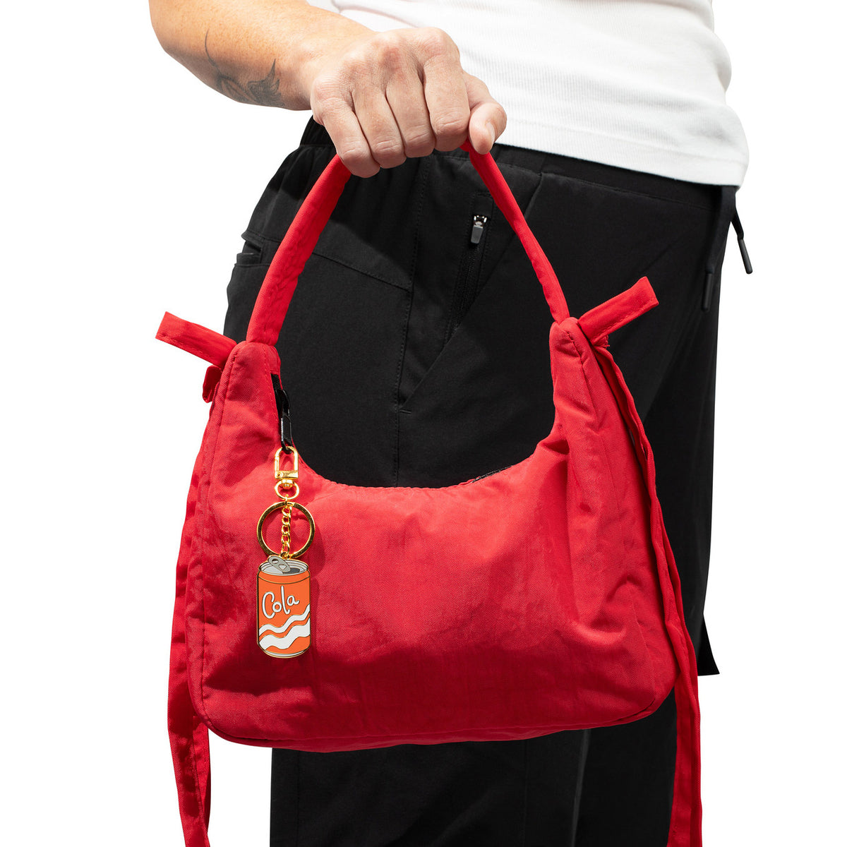 Cola Enamel Bag Charm & Keychain