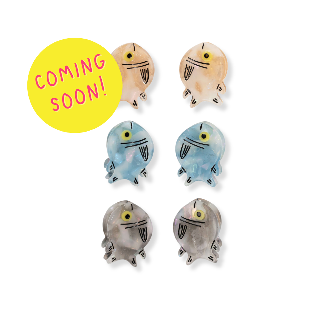 Micro Fish Hair Claw Clip Set