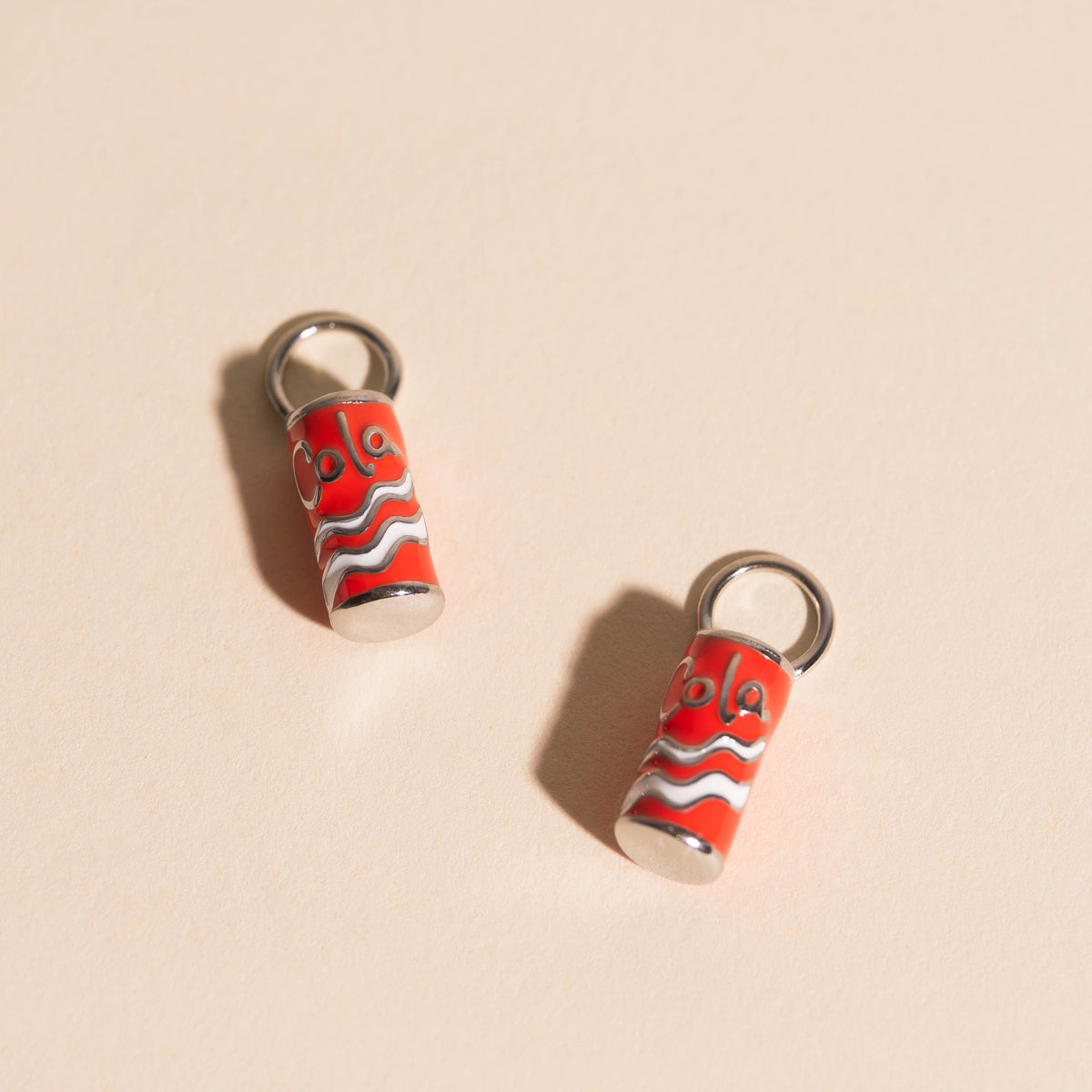 Large Cola Can Hair Claw Clip + Cola Can Huggie Hoop Charms