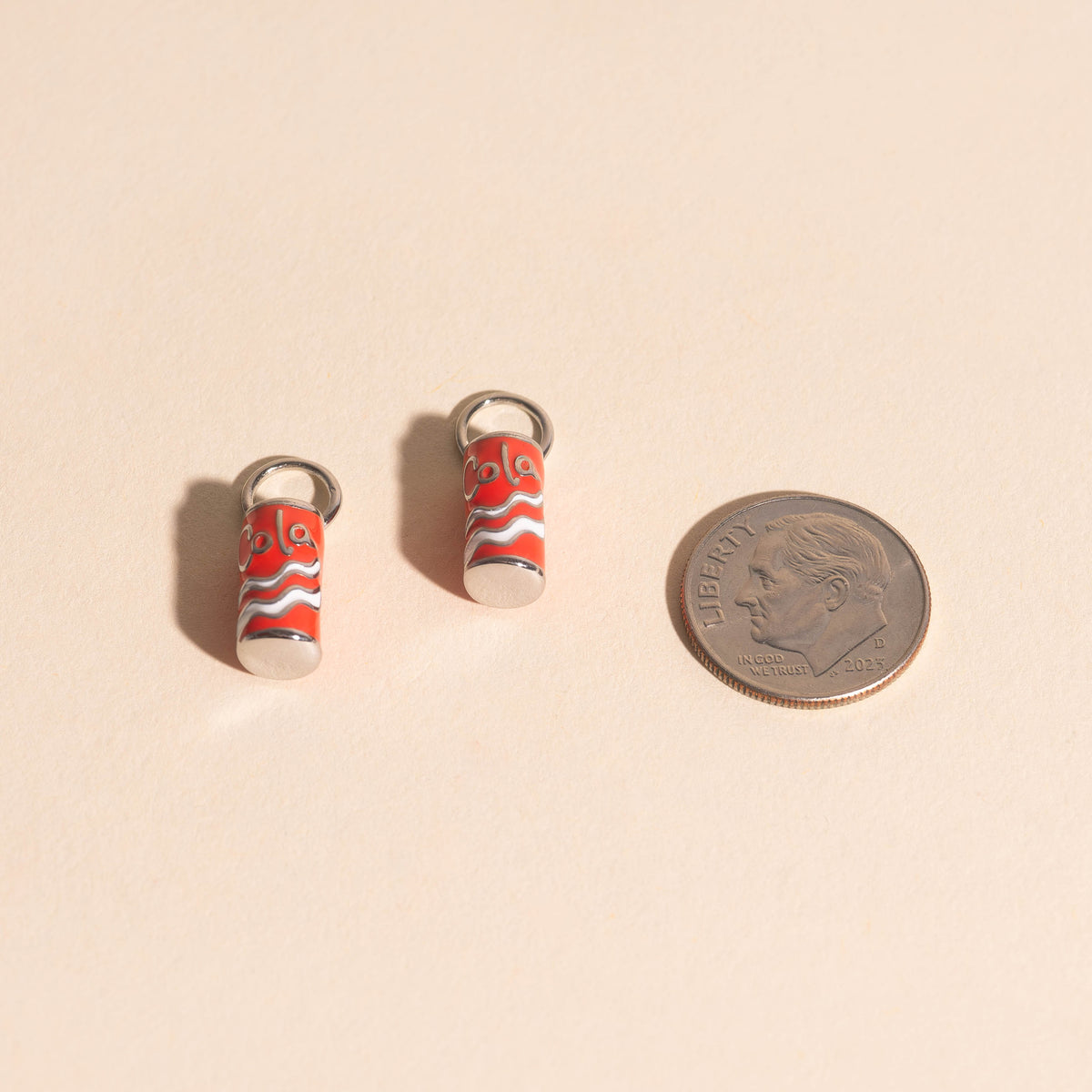 Large Cola Can Hair Claw Clip + Cola Can Huggie Hoop Charms
