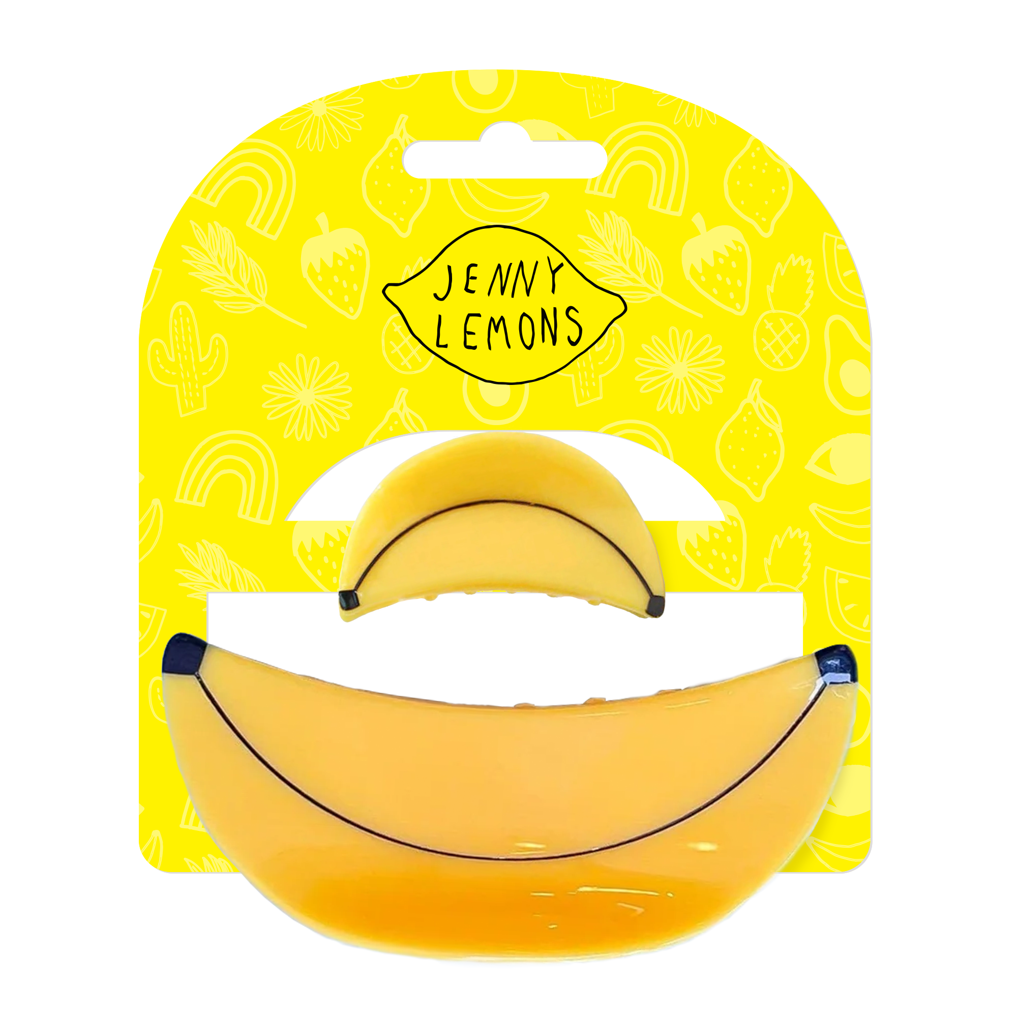 Banana Mini & Me Hair Claw Set