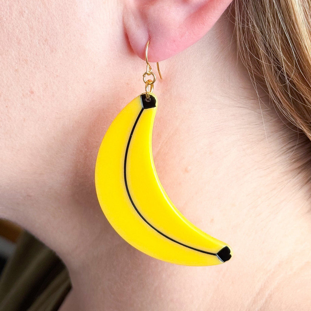 Big Banana Earrings Jewelry Jenny Lemons 