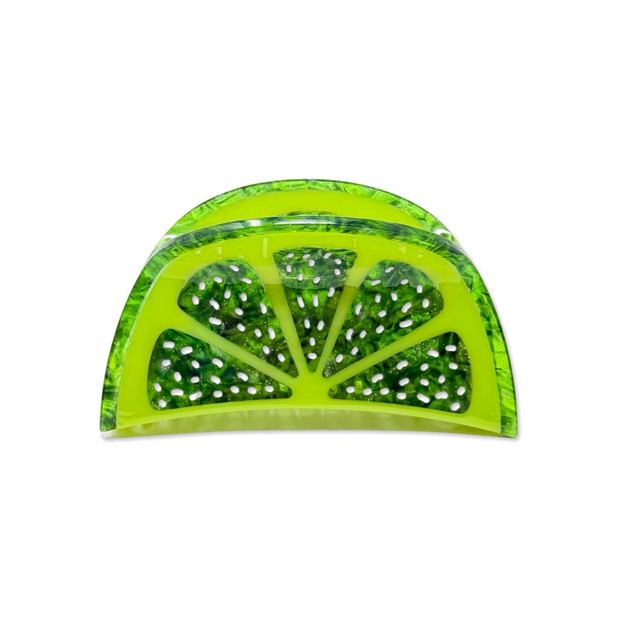 Big Lime Slice Hair Claw Accessories Jenny Lemons 