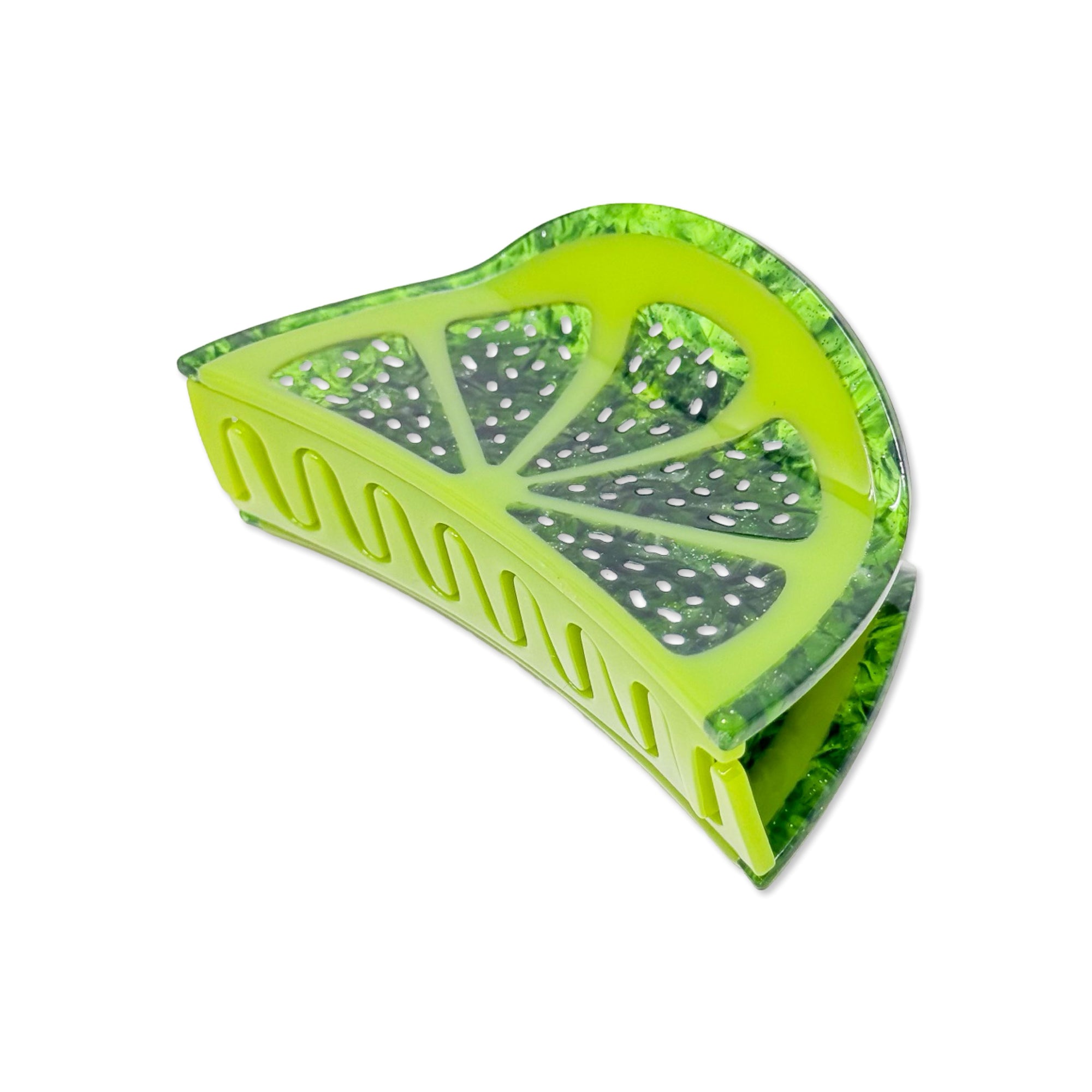 Big Lime Slice Hair Claw Accessories Jenny Lemons 