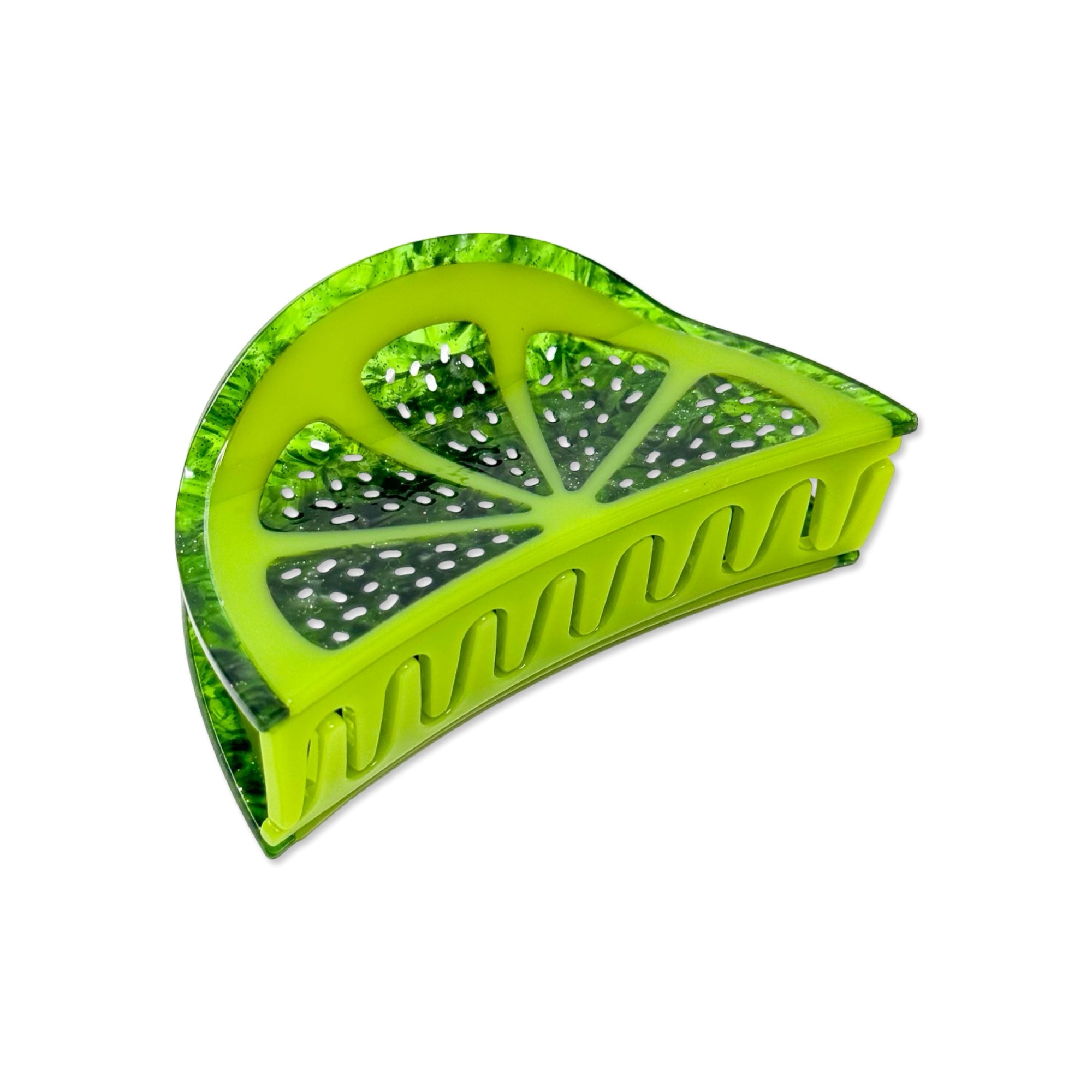 Big Lime Slice Hair Claw Accessories Jenny Lemons 