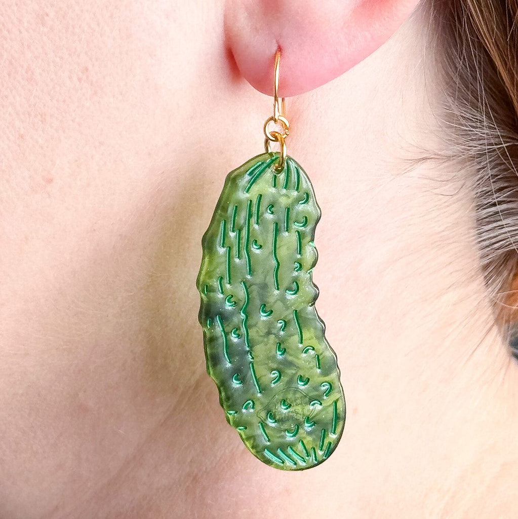 Big Pickle Earrings Jewelry Jenny Lemons 