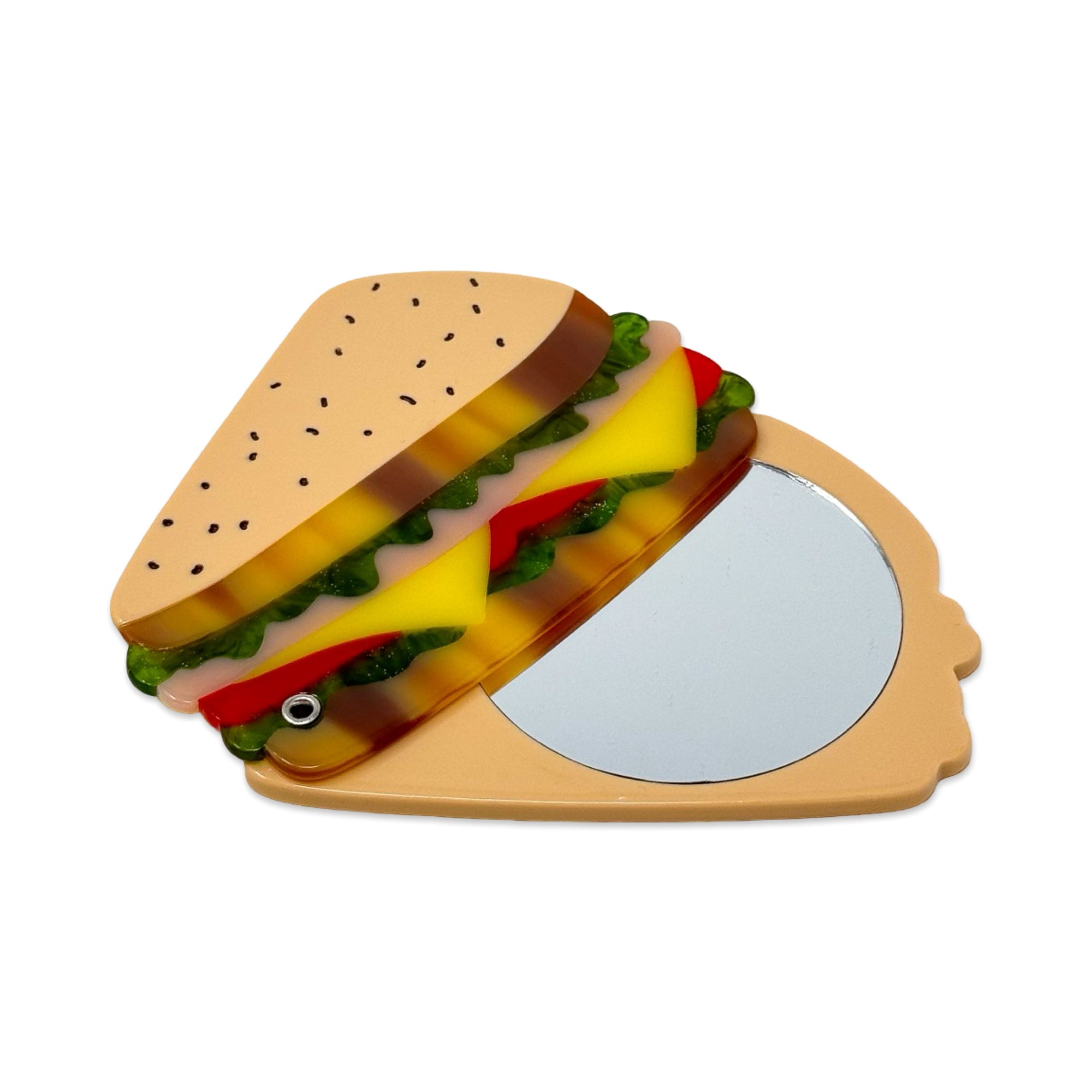 Deli Sandwich Compact Mirror Accessories Jenny Lemons 