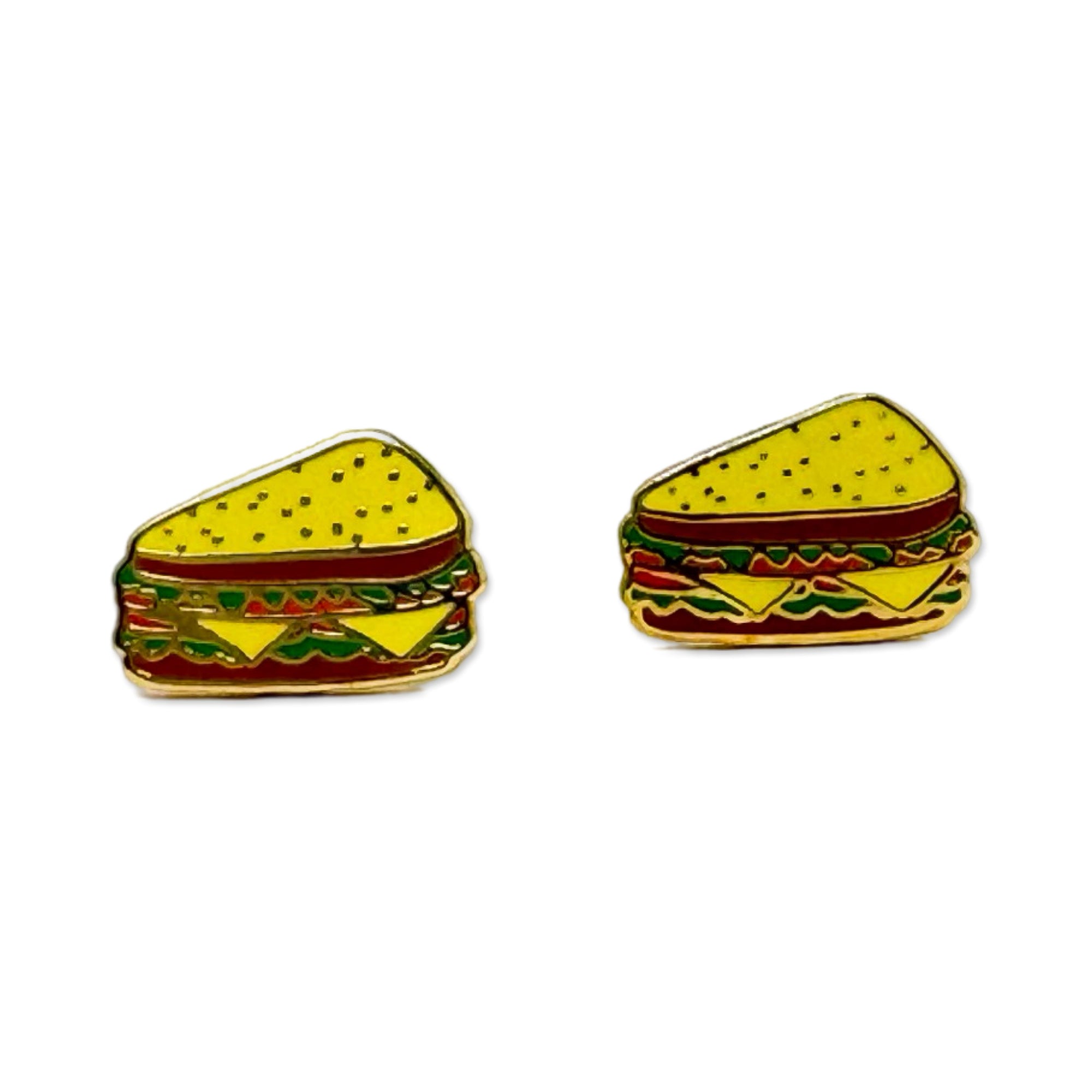 Deli Sandwich Enamel Earrings Jewelry Jenny Lemons 