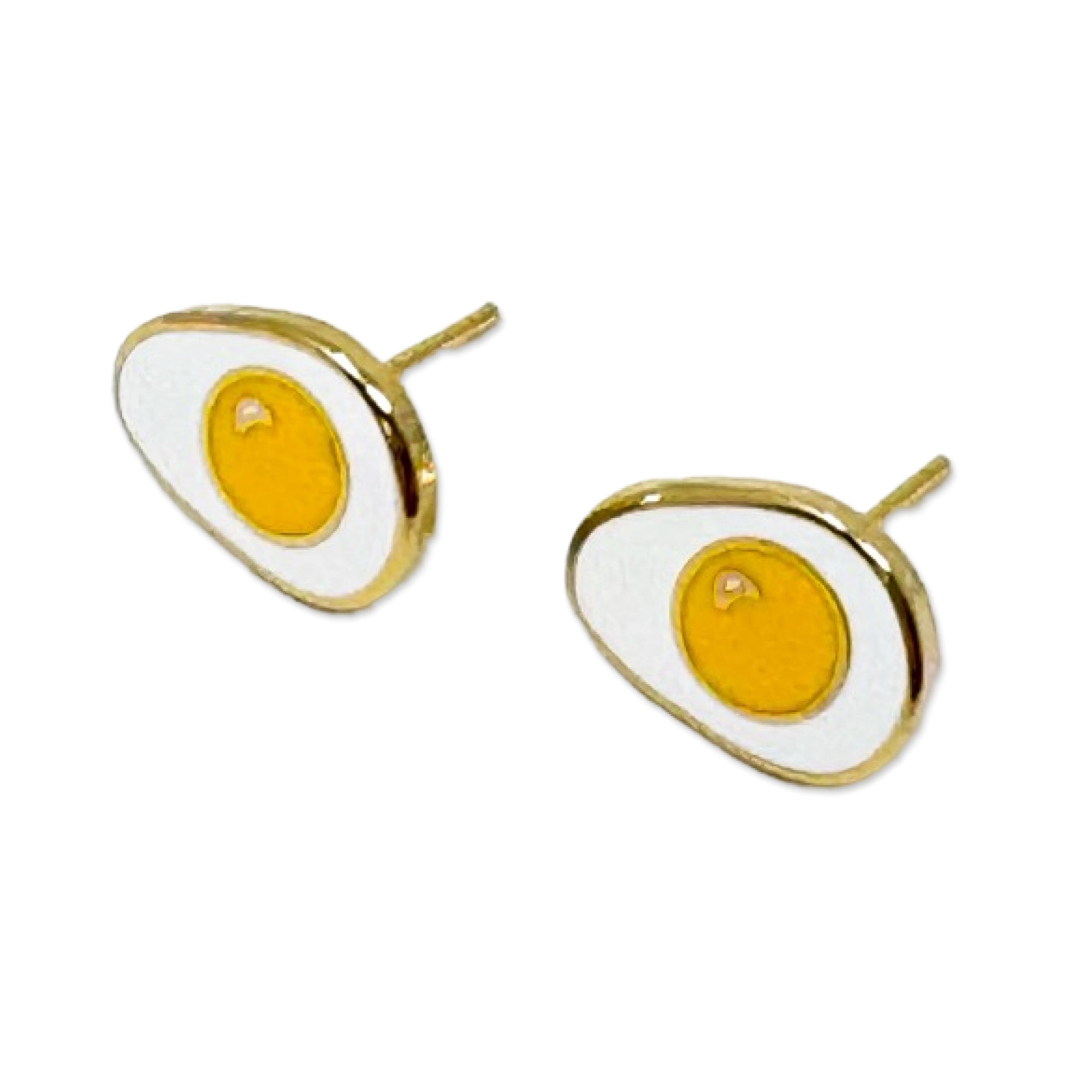 Egg Enamel Earrings Jewelry Jenny Lemons 