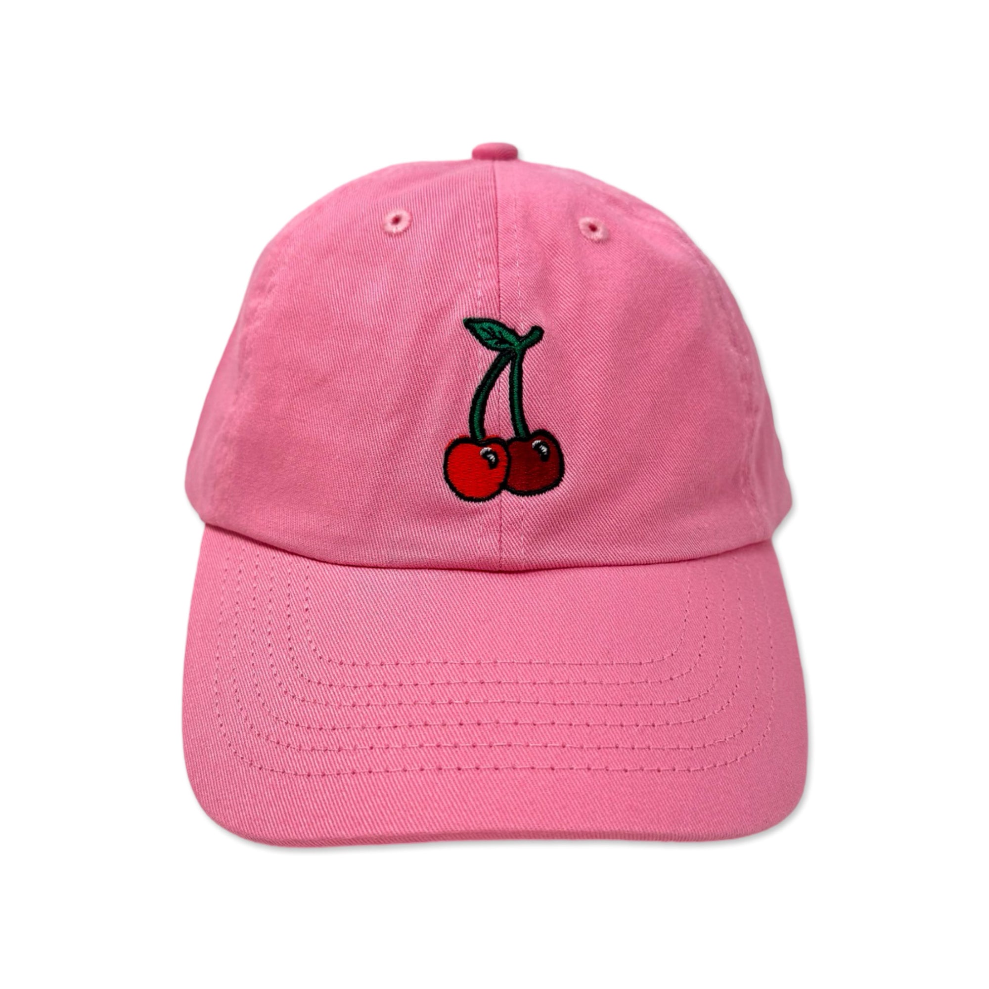 Embroidered Cherries Hat Accessories Jenny Lemons 