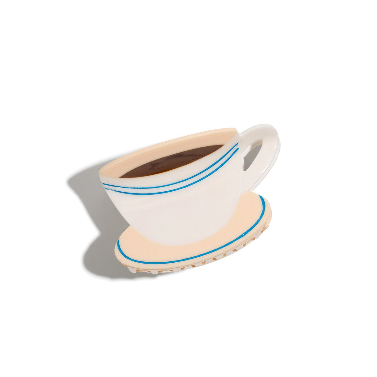 Large Diner Coffee Hair Claw Clip